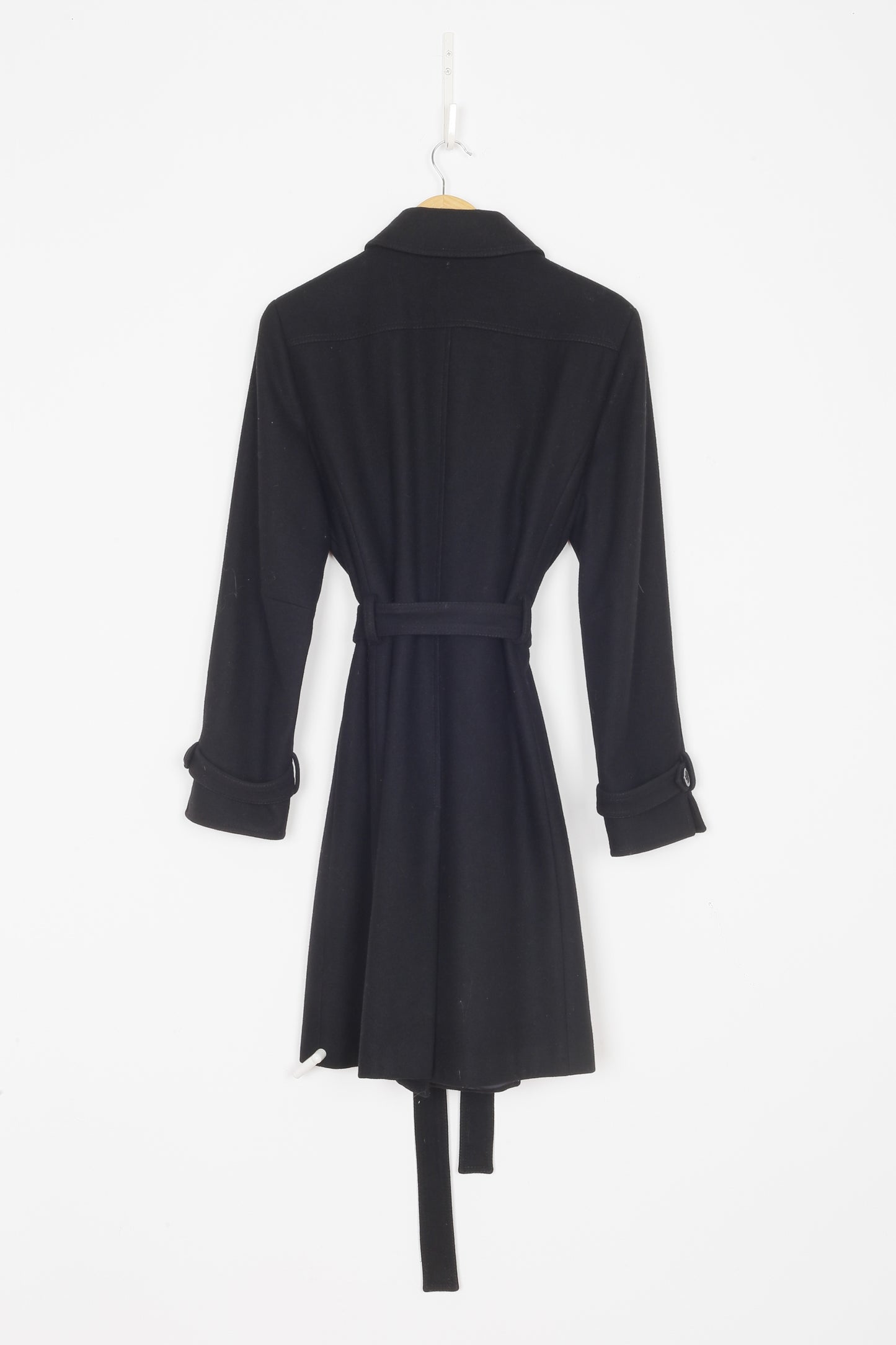 Anna Thomas Womens Black Coat Size 14