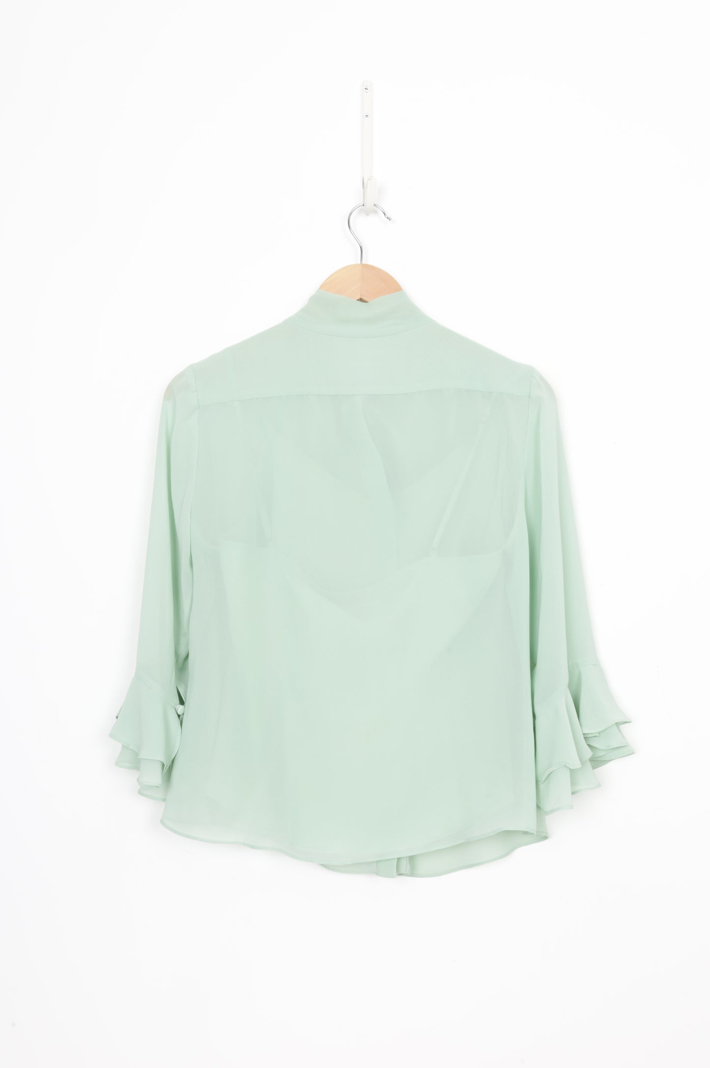 Mikael Aghal Womens Green Shirt Size 2