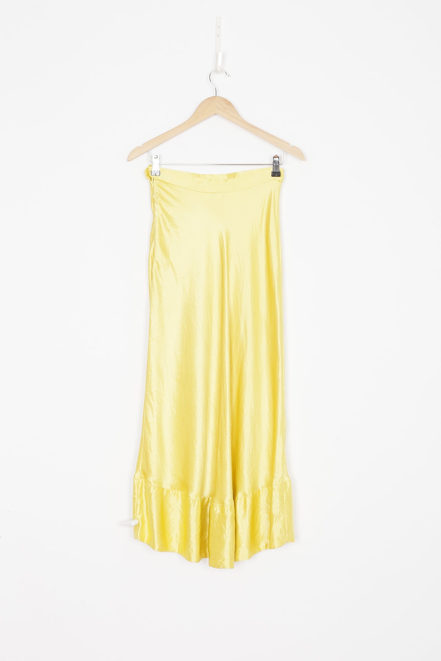 ParisGeorgia Womens Yellow Maxi Skirt Size S