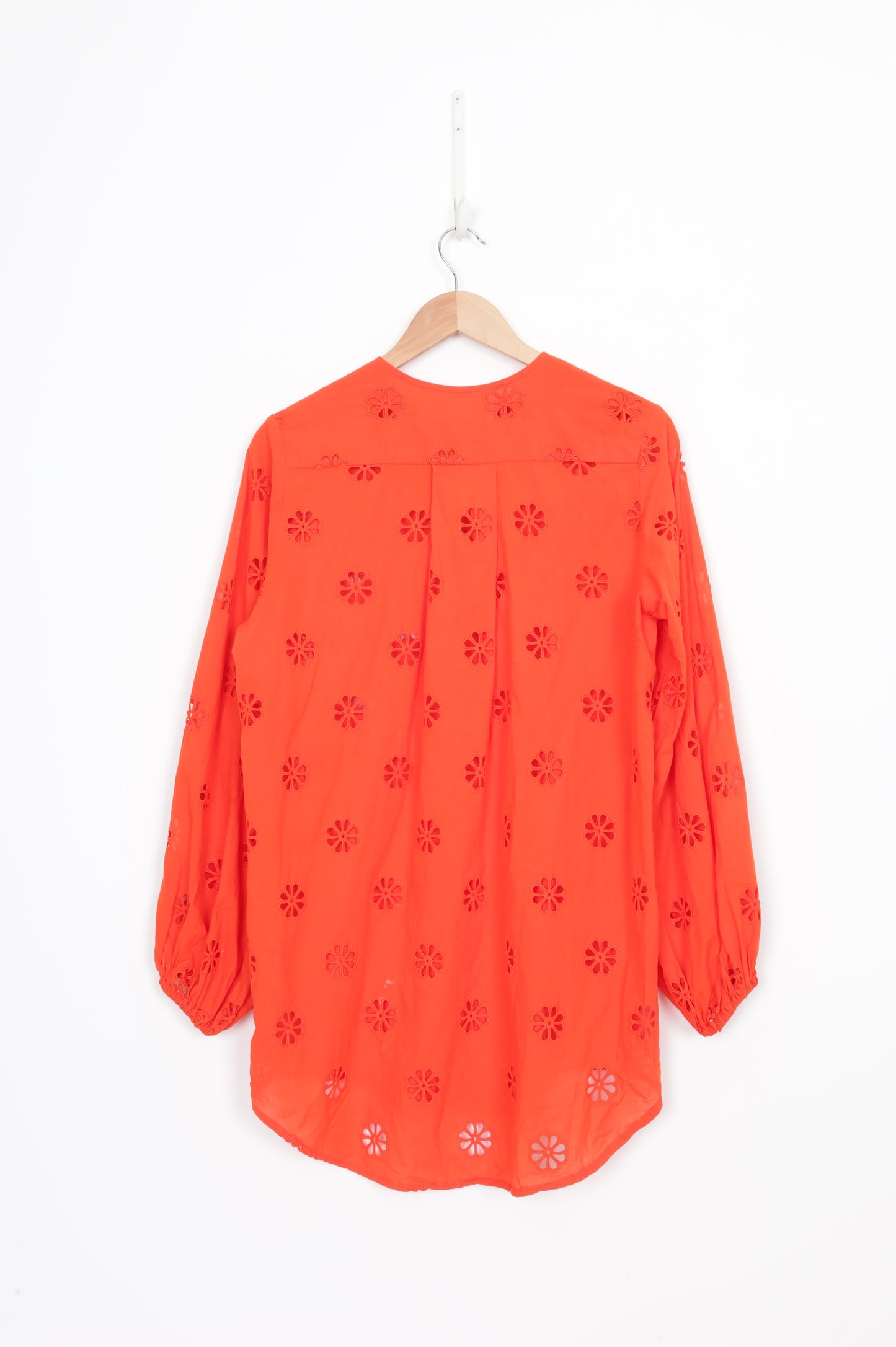 Caitlin Crisp Womens Orange Blouse Size 10
