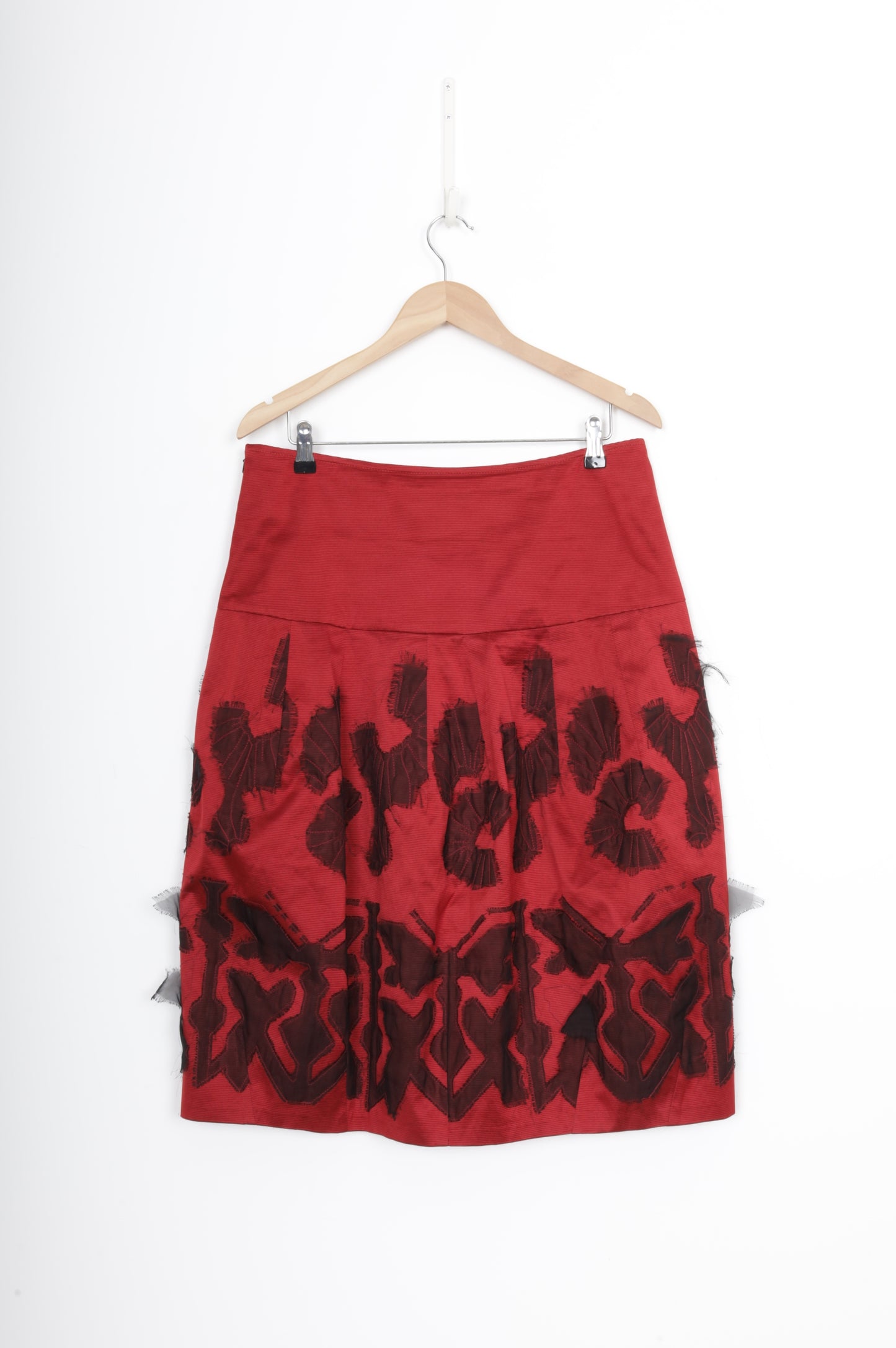 Jane Daniels Womens Red Skirt Size 14