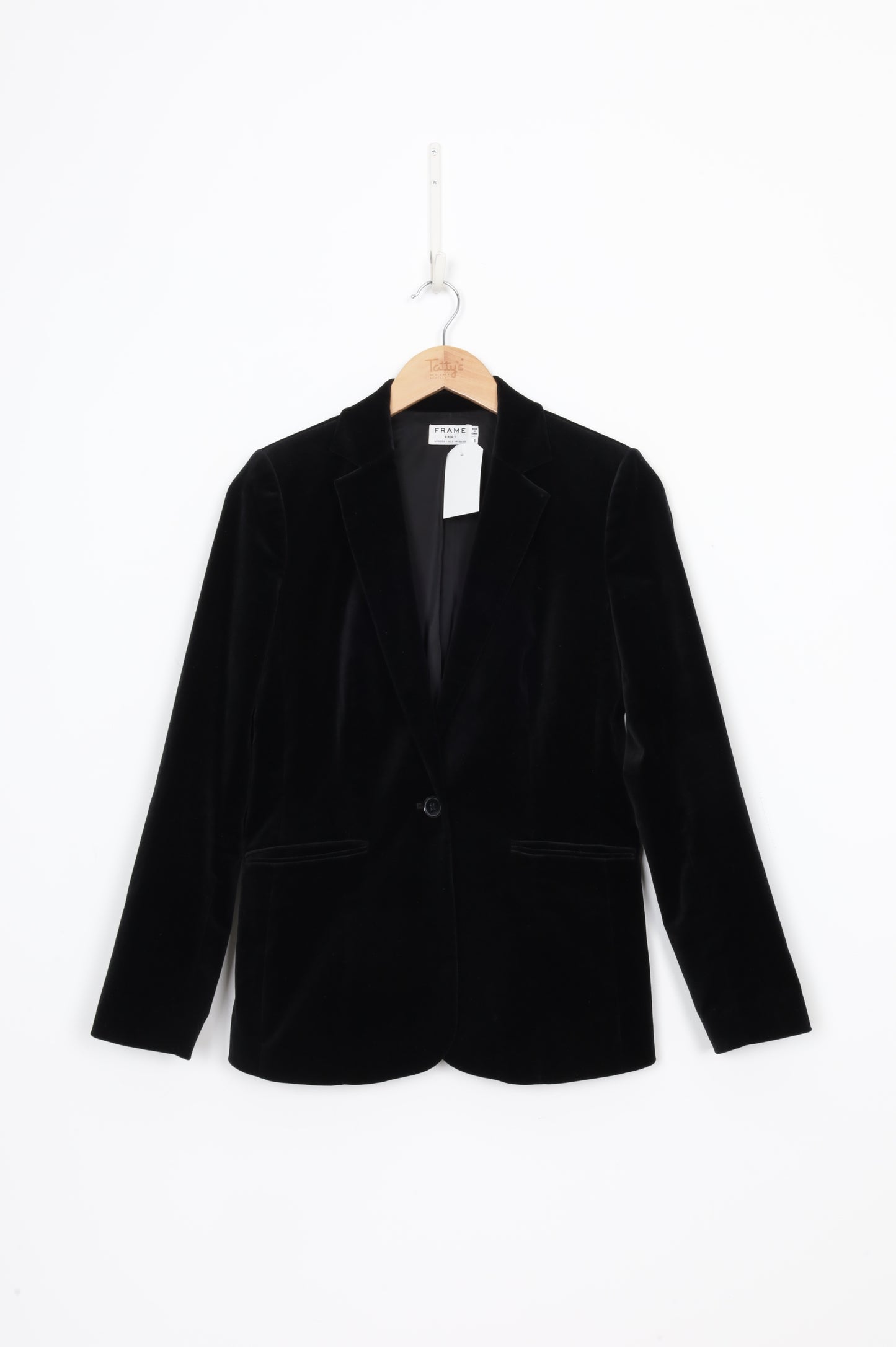 frame Womens Black Blazer Size S