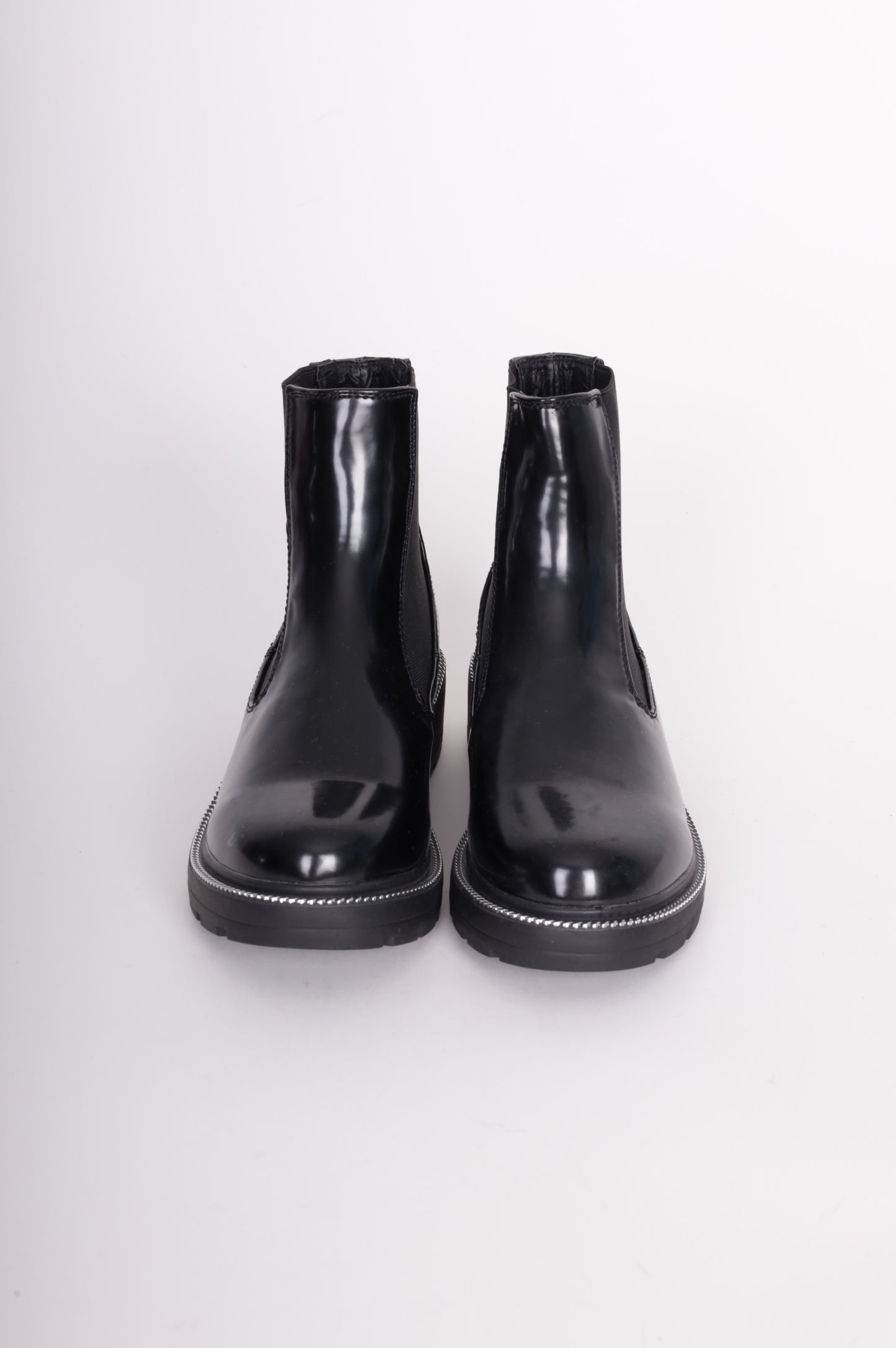 Pretty Little Thing Womens Black Boots Size 38