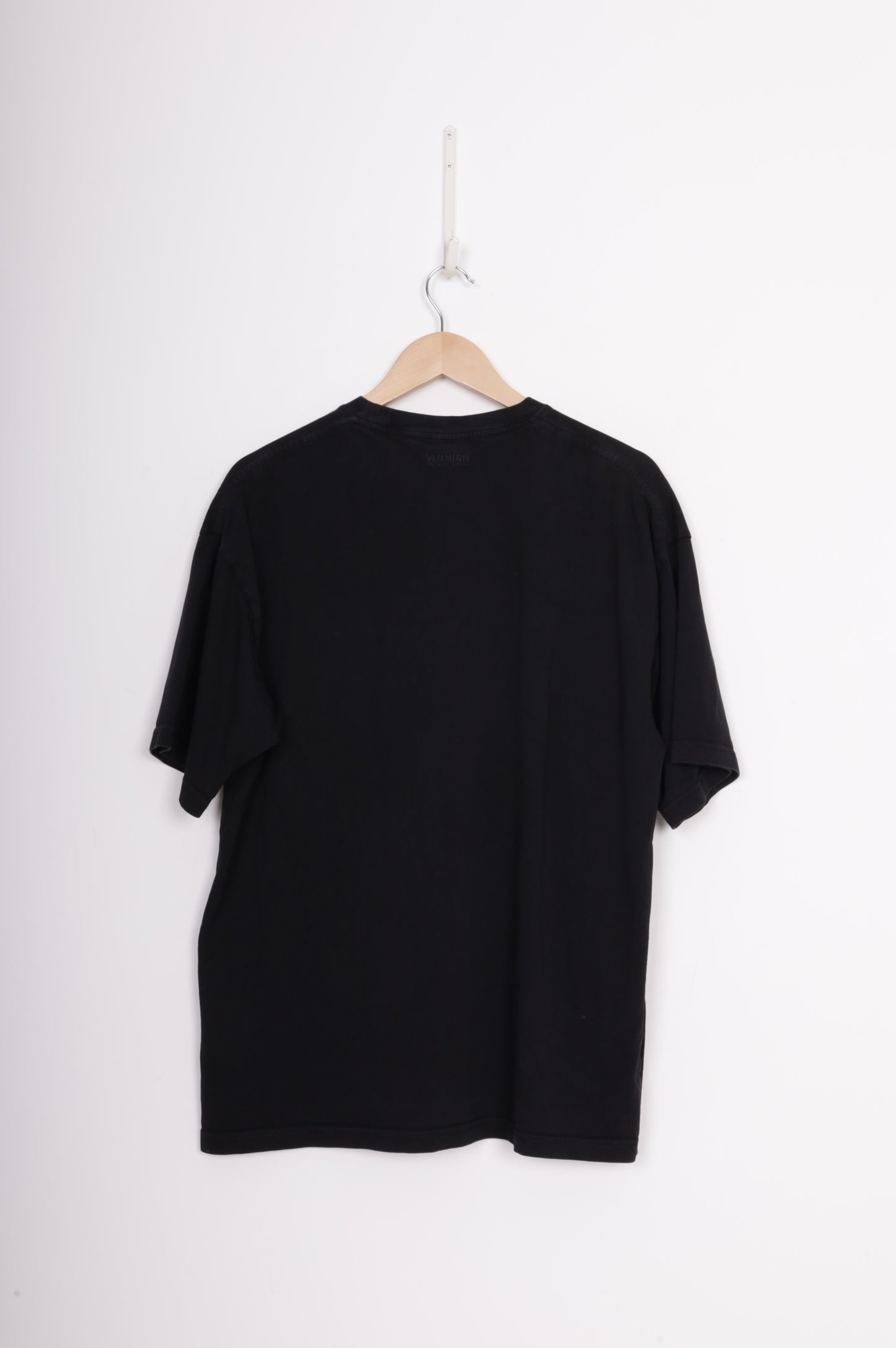Vetements Mens Black T-shirt Size XS