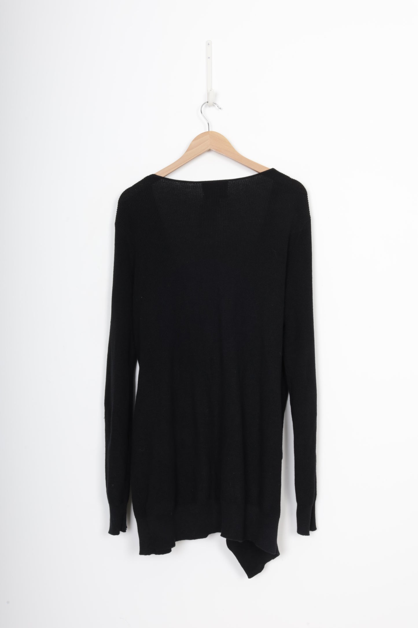 Ricochet Womens Black Cardigan Size L