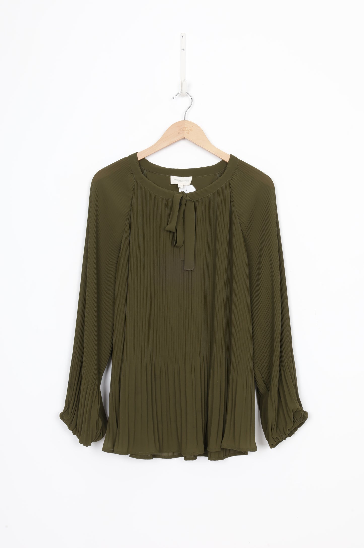 Madly Sweetly by Loobie's Story Womens Green Blouse Size 14