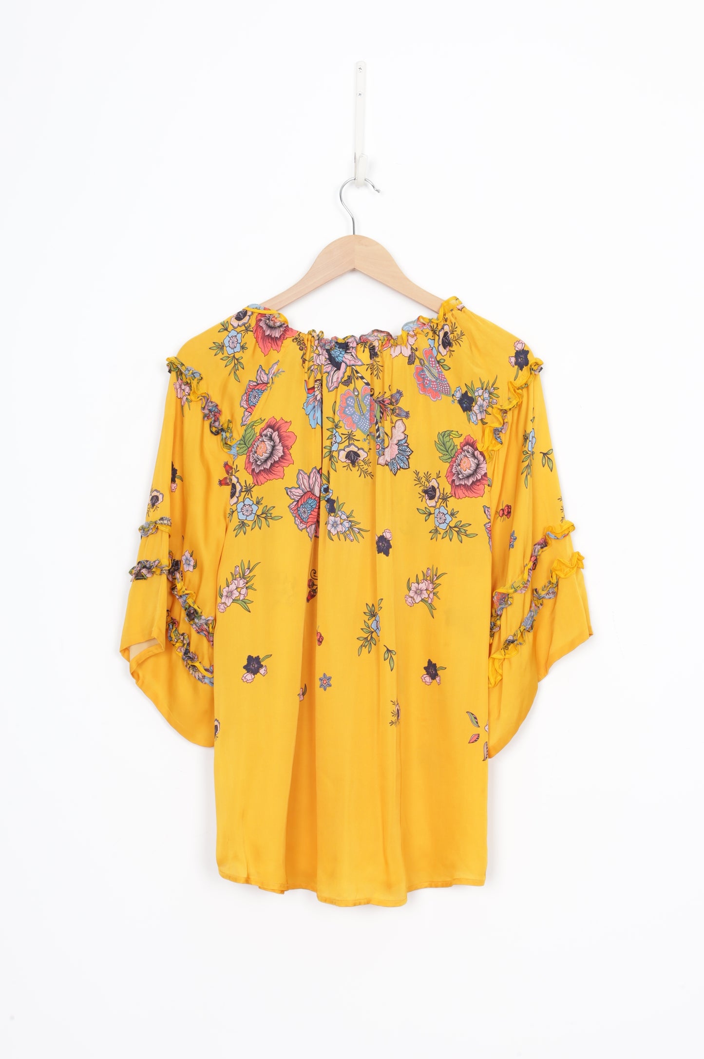 Loobies Story Womens Yellow Blouse Size 16