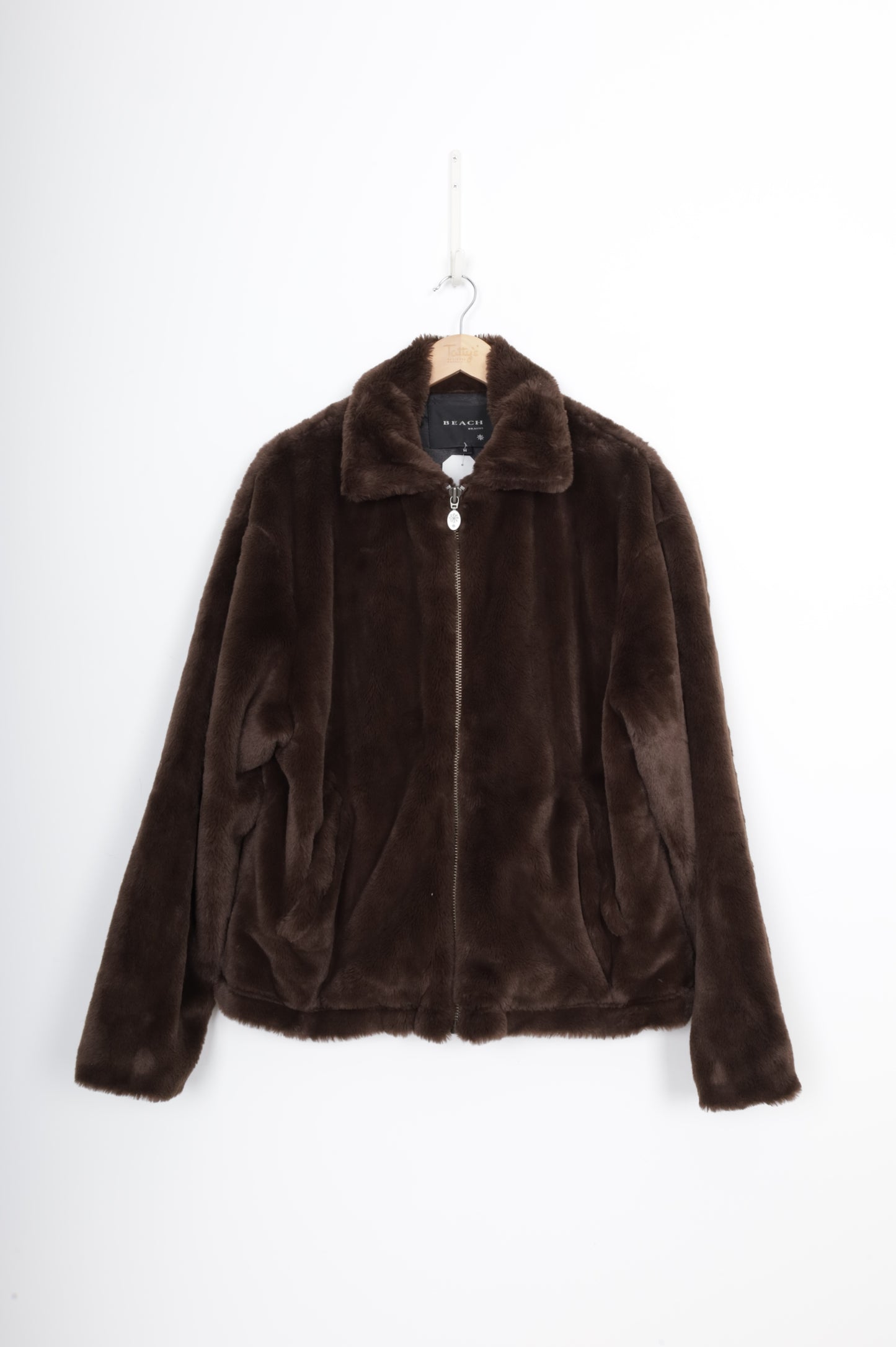 Beach Brains Womens Brown Jacket Size M