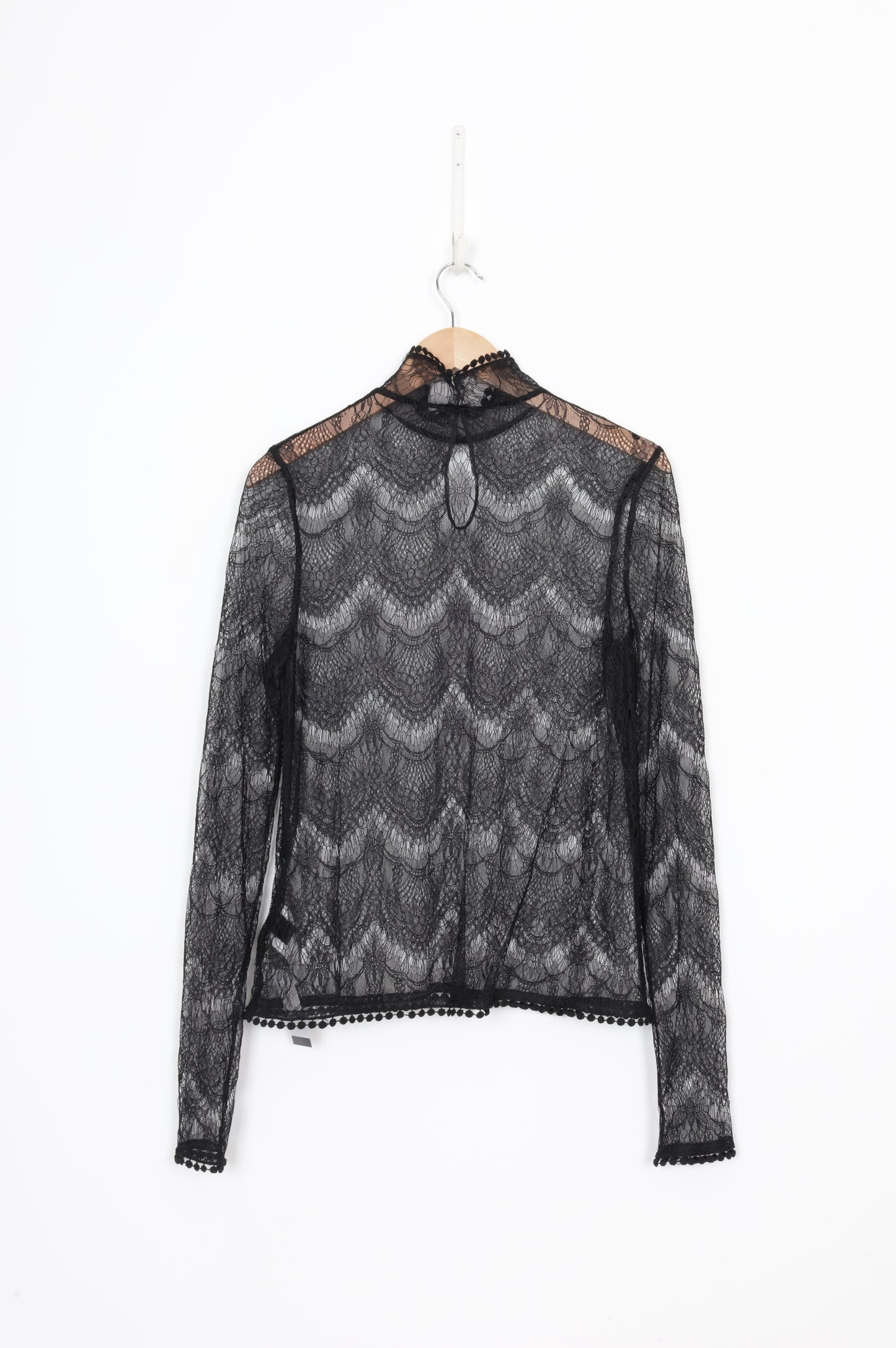 Leo Lin Womens Black Top Size 10