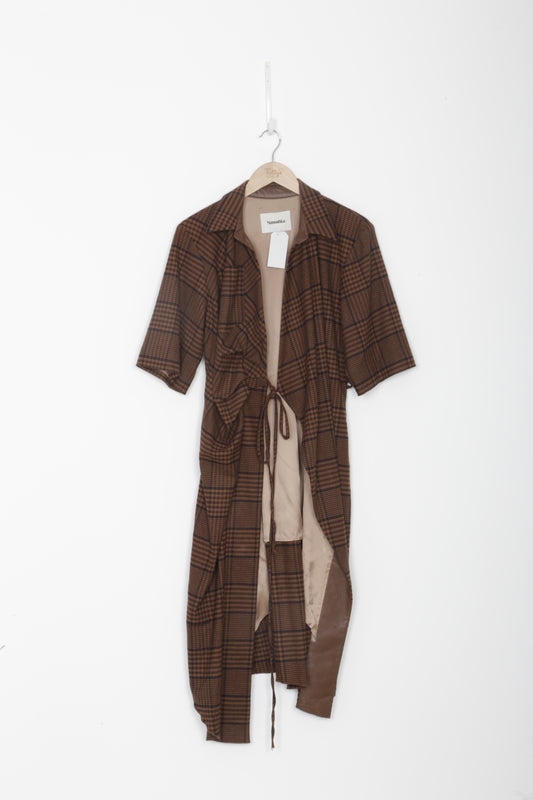 Nanushka Womens Brown Coat Size XS