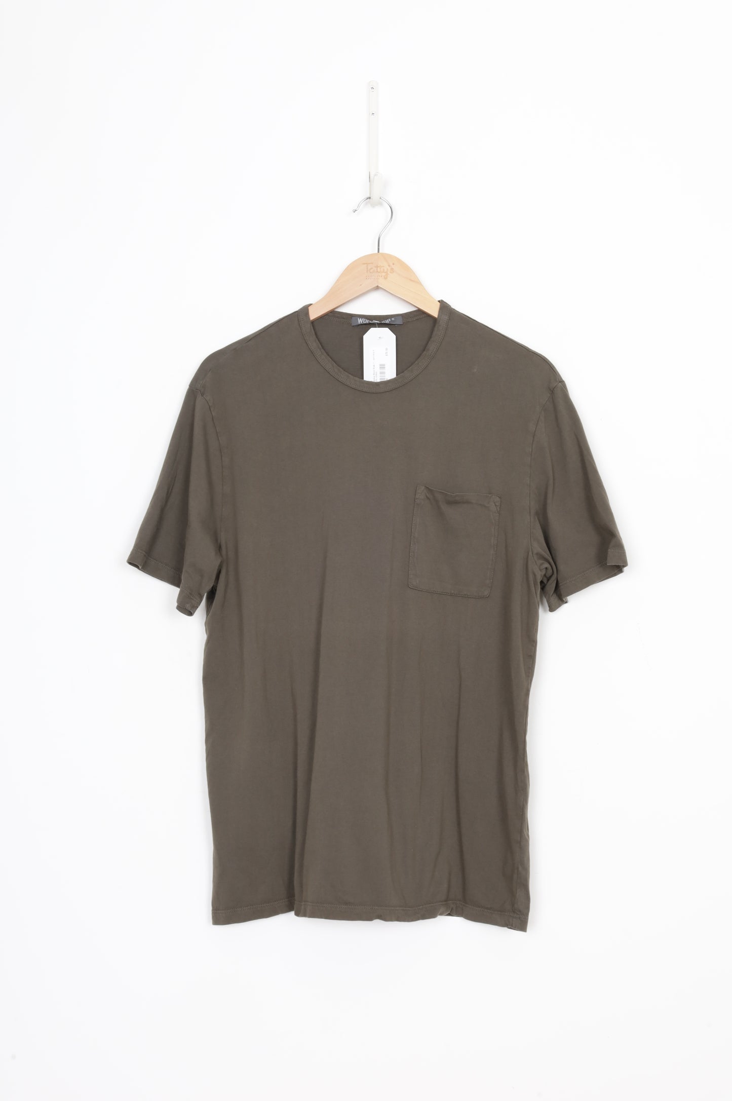 Workshop Mens Khaki T-shirt Size S