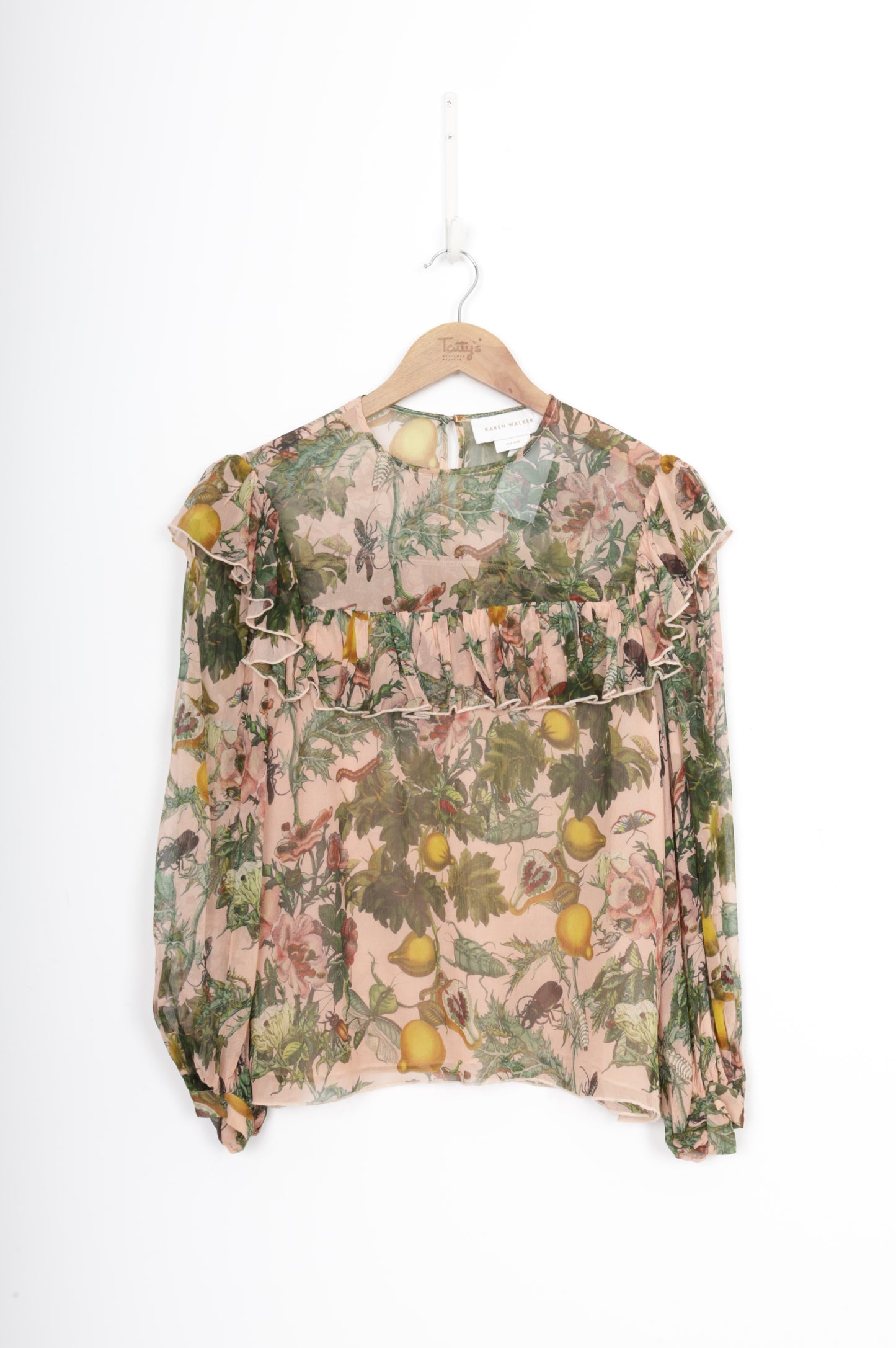 Karen Walker Womens Pink Blouse Size UK 6
