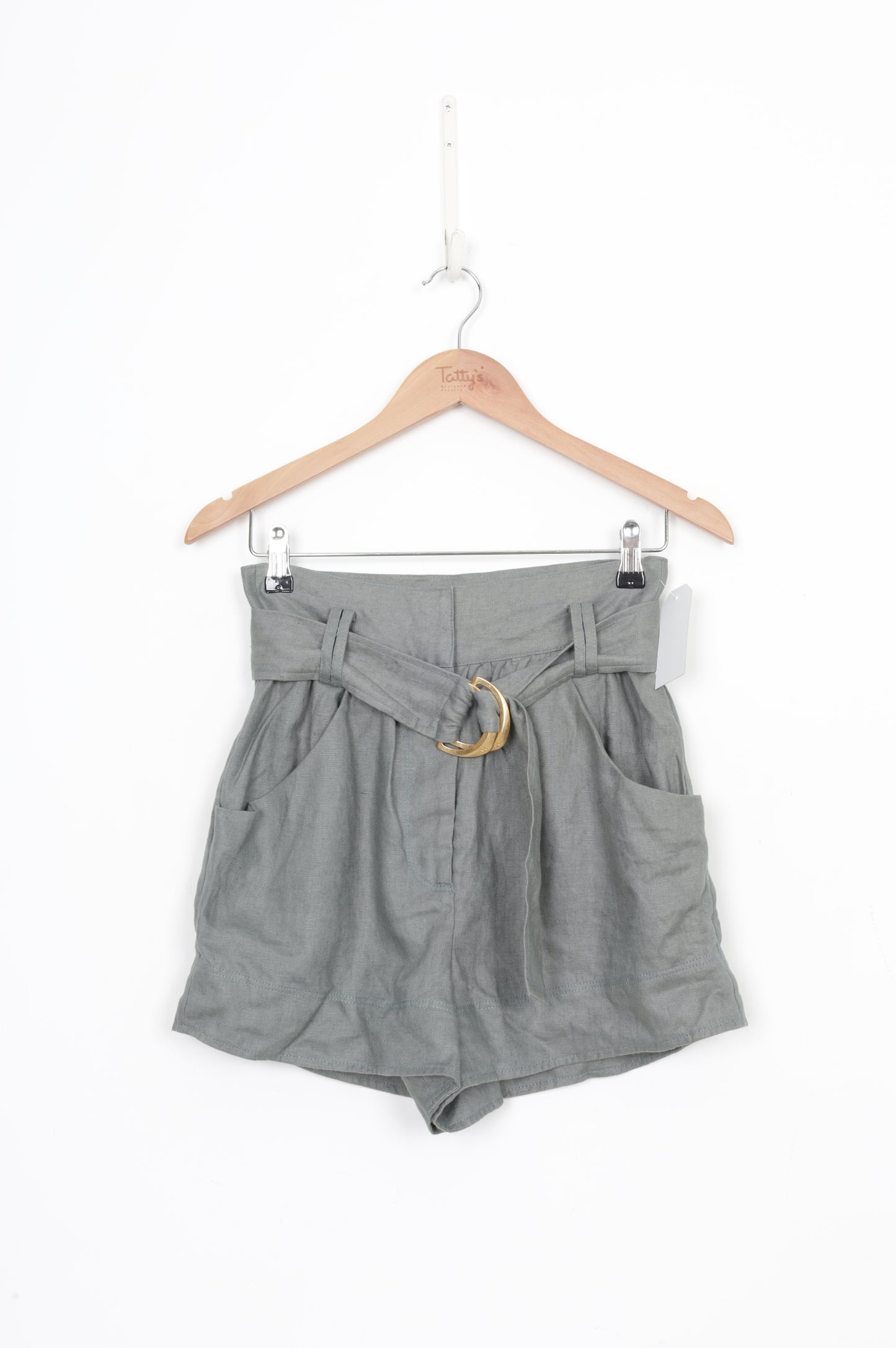 Aje Womens Green Shorts Size 4
