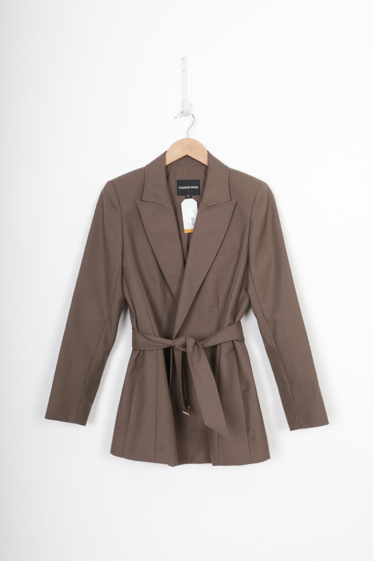 country road Womens Brown Blazer Size 8