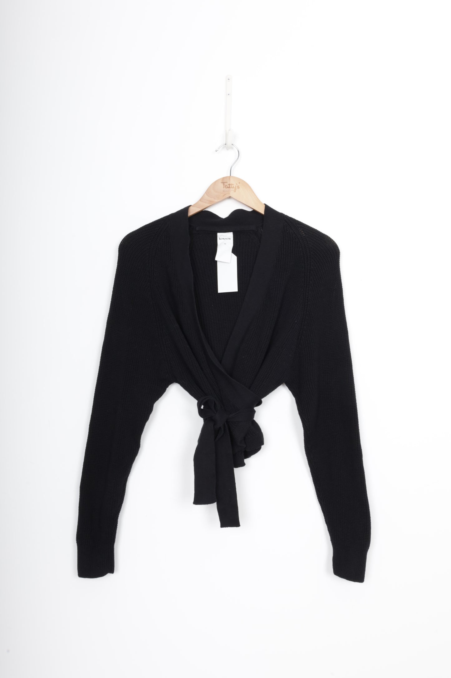Kowtow Womens Black Cardigan Size XS