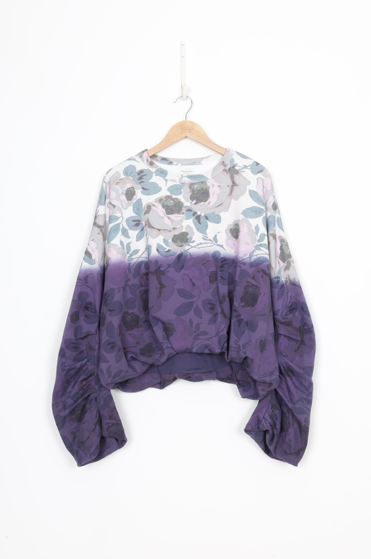 Dries Van Noten Womens Purple Sweatshirt Size XS