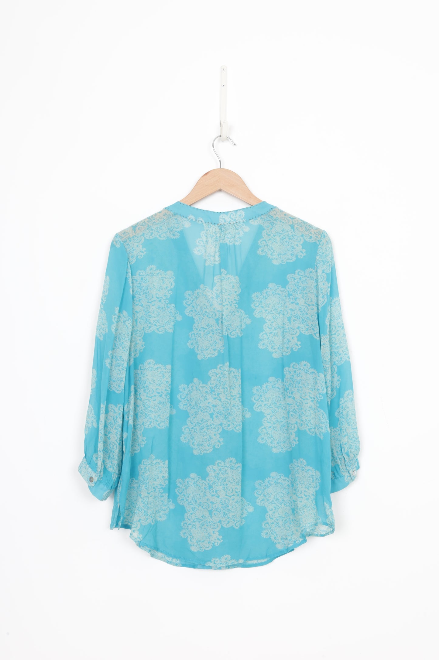 Loobies Story Womens Blue Blouse Size 16