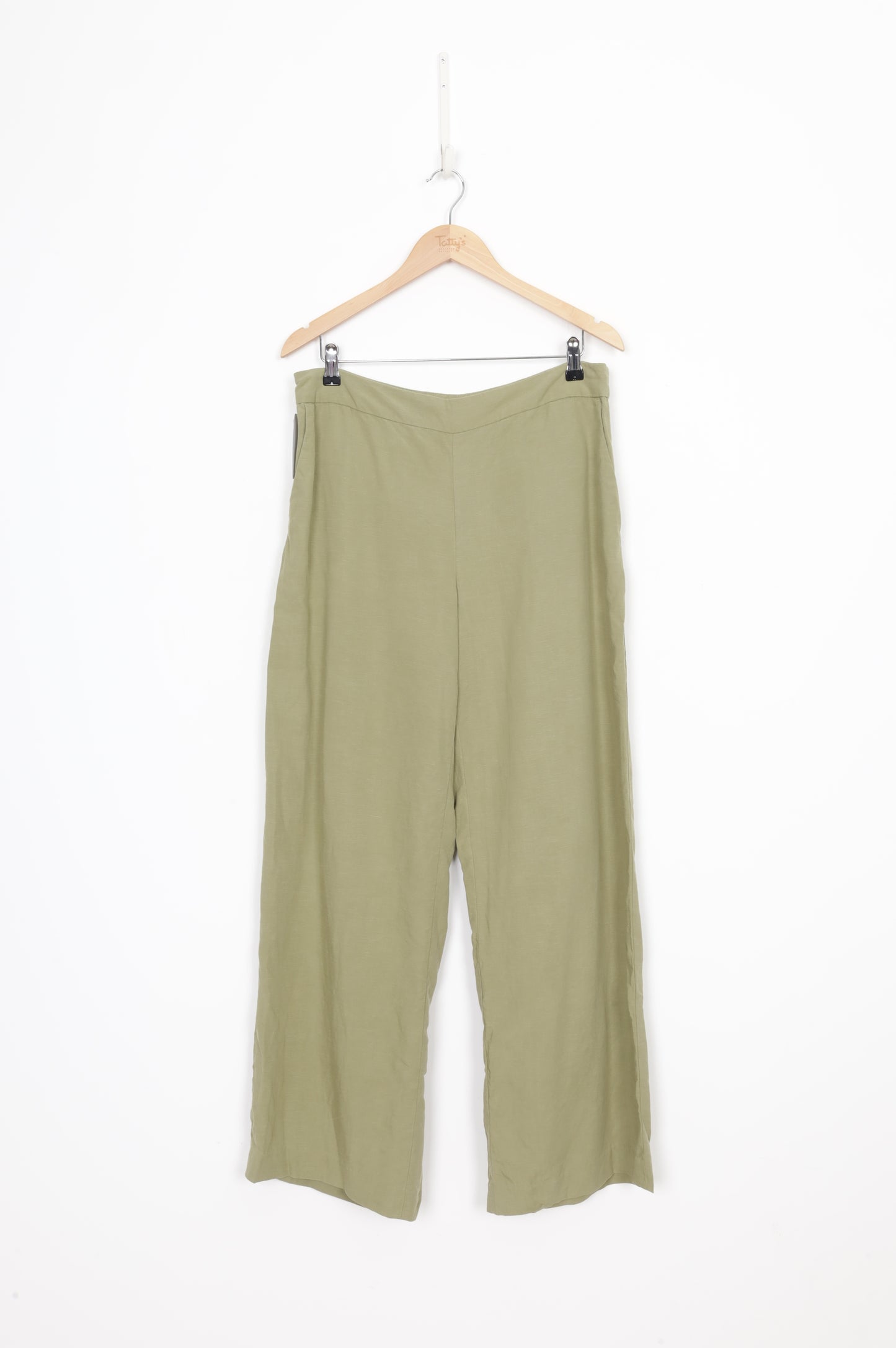 Max Womens Green Pants Size 14