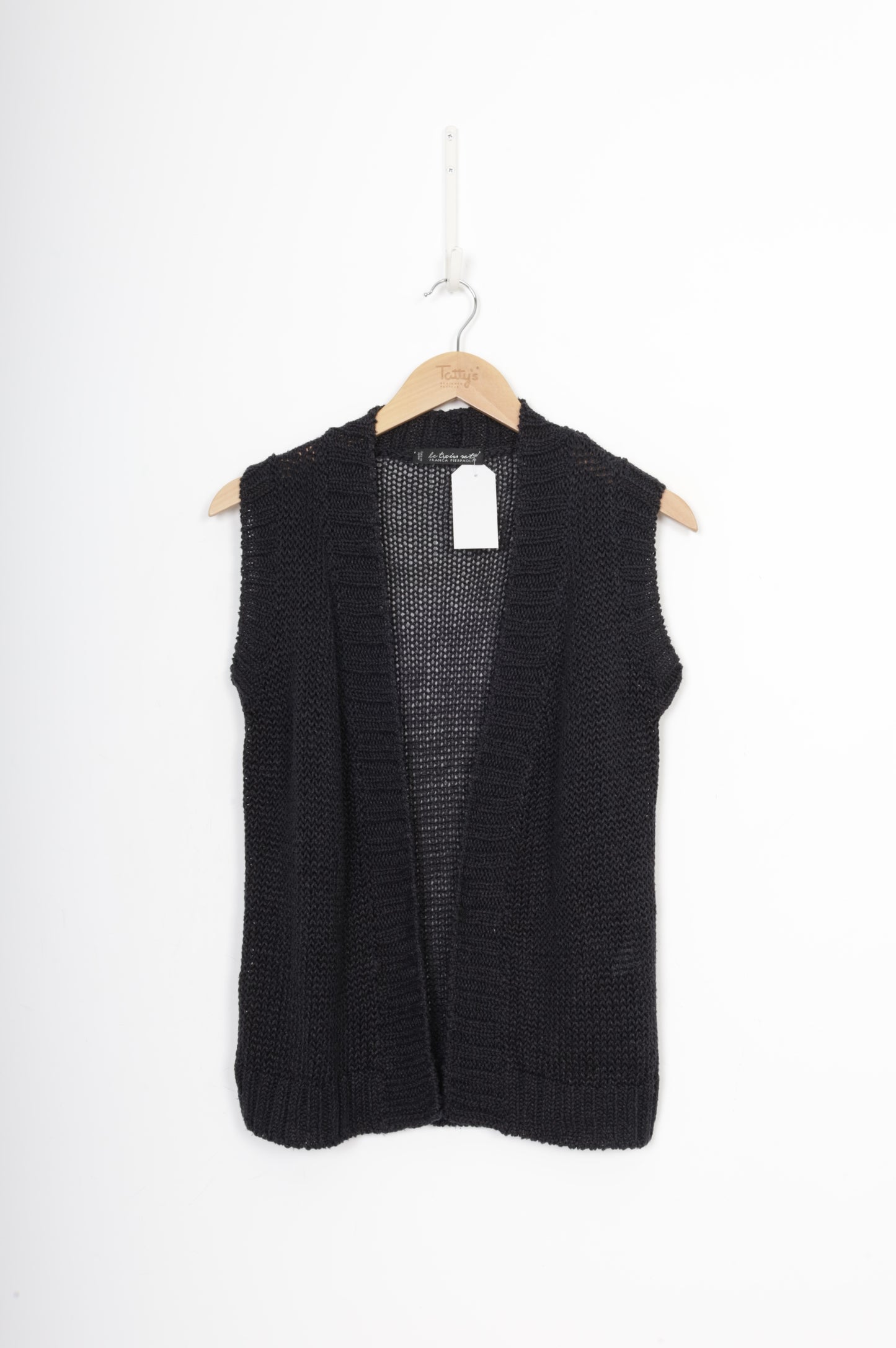 Le Twin Set Womens Black Vest Size 12