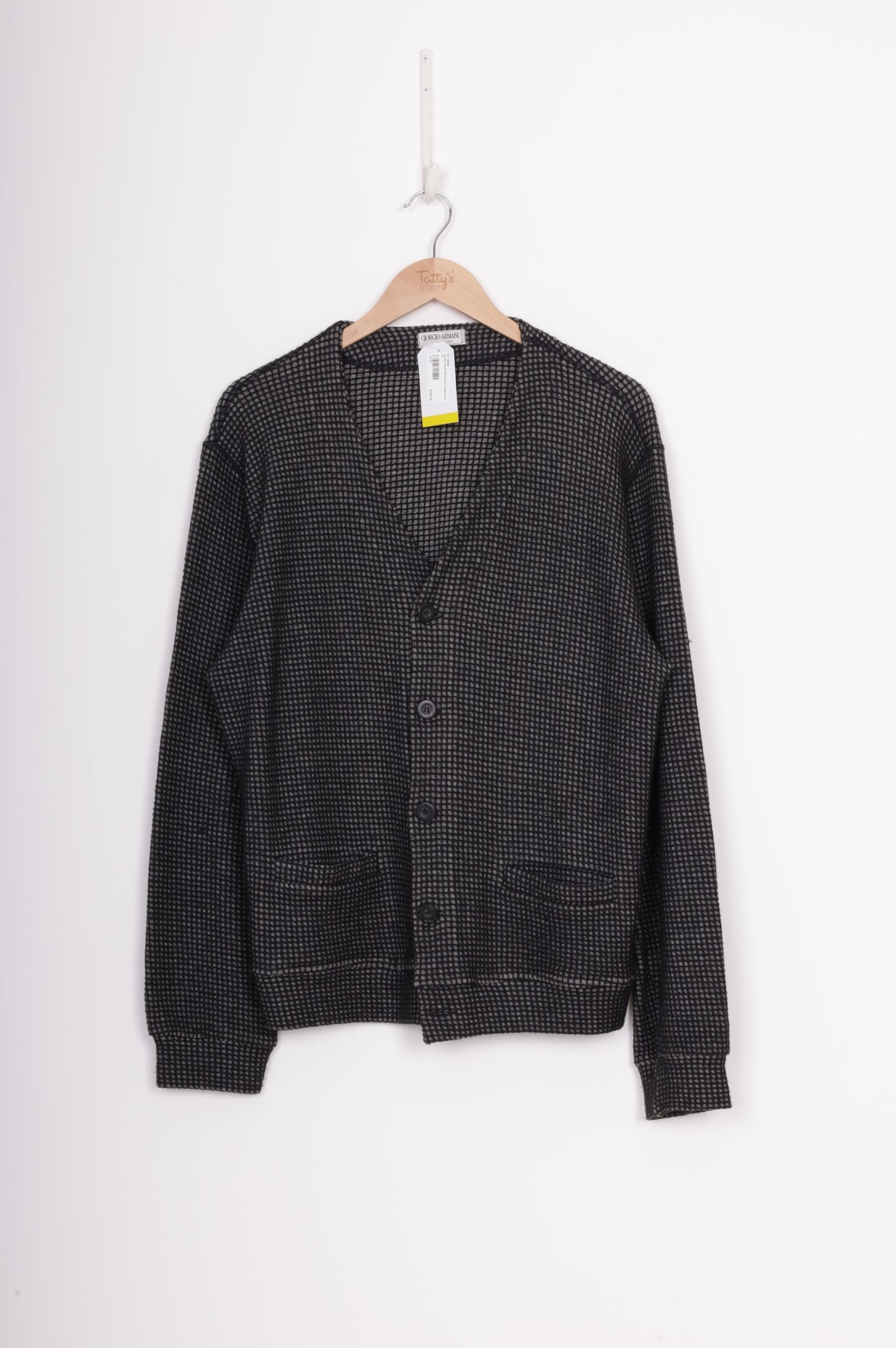 Giorgio Armani Mens Black Cardigan Size XL