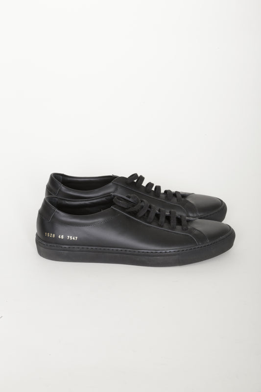 Common Projects Mens Black Sneakers Size EU 46