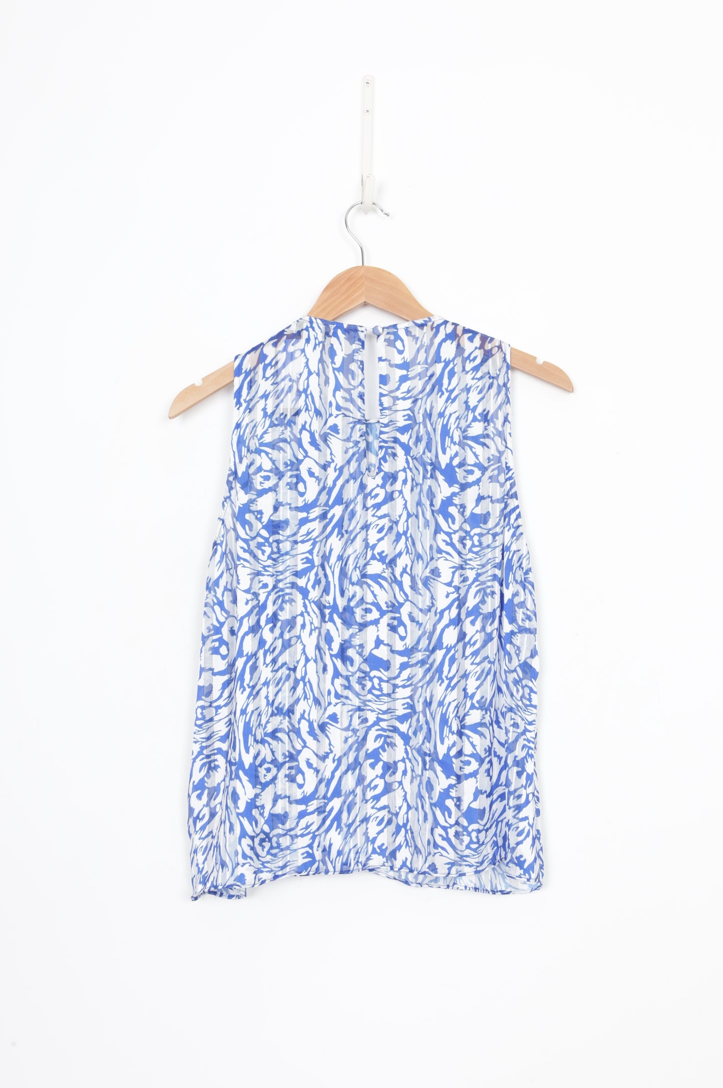 Carla Zampatti Womens Blue Top Size 8