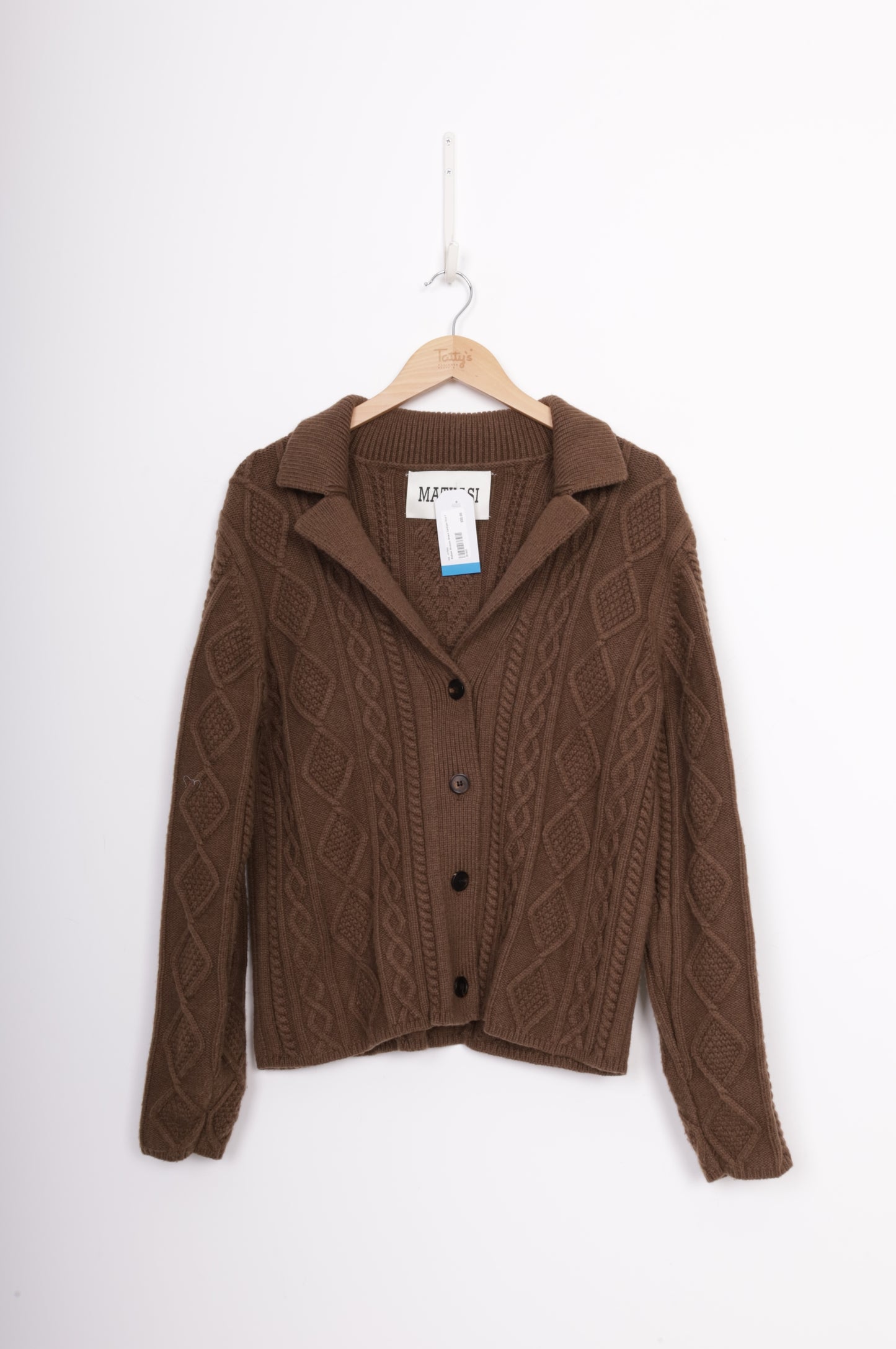 Matkasi Womens Brown Cardigan Size F