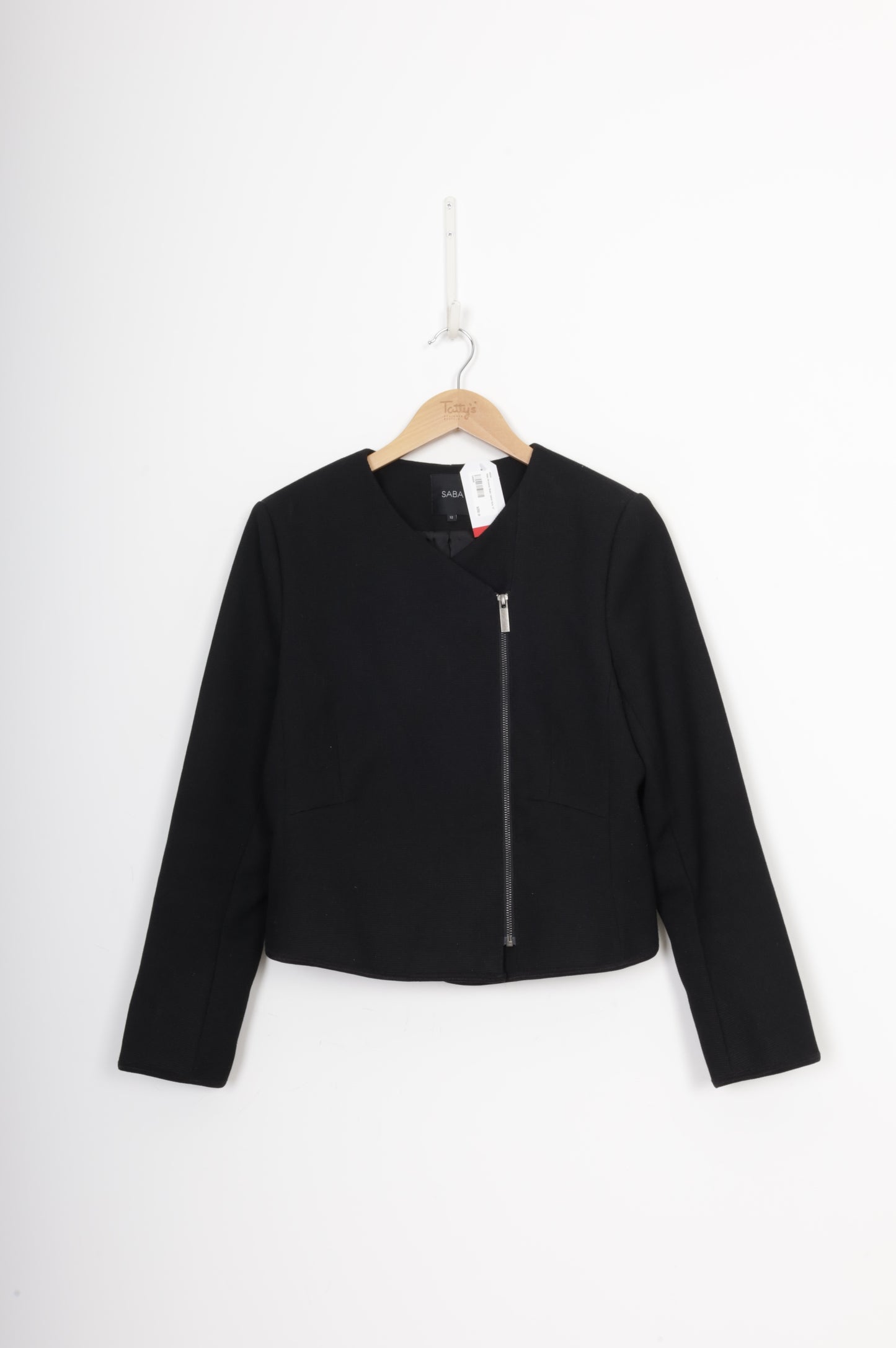 Saba Womens Black Jacket Size 12