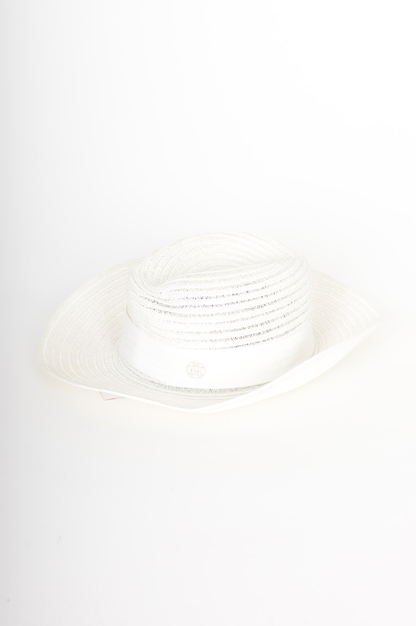 Maison Michel Womens White Hat Size M