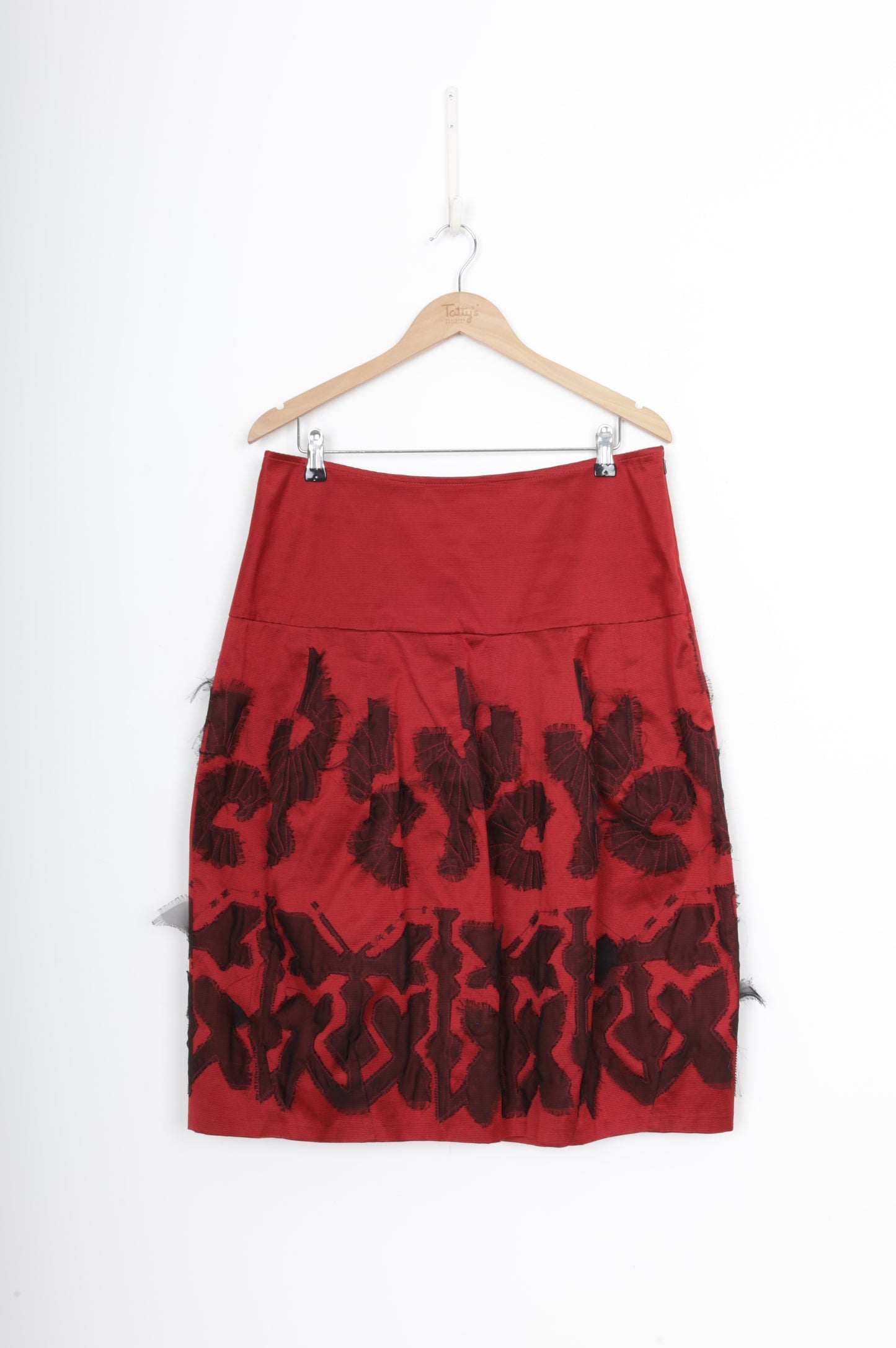 Jane Daniels Womens Red Skirt Size 14