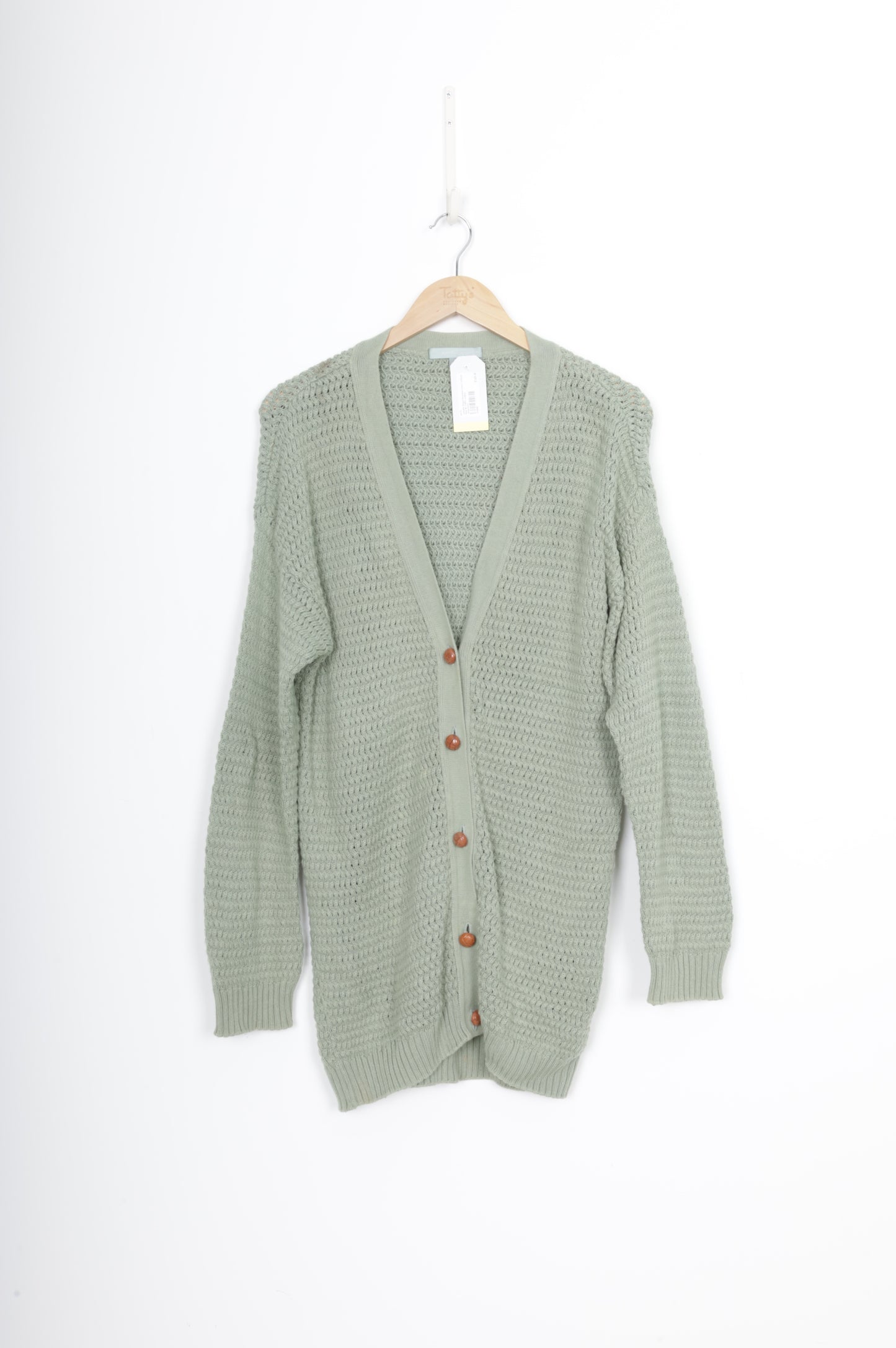 Juliette Hogan Womens Green Cardigan Size M