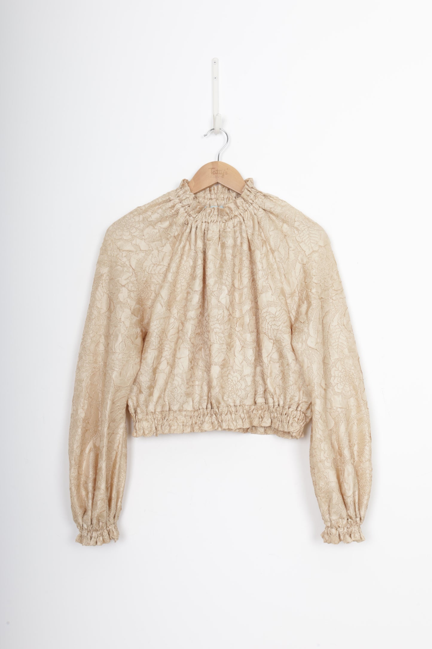 Kate Sylvester Womens Beige Blouse Size S