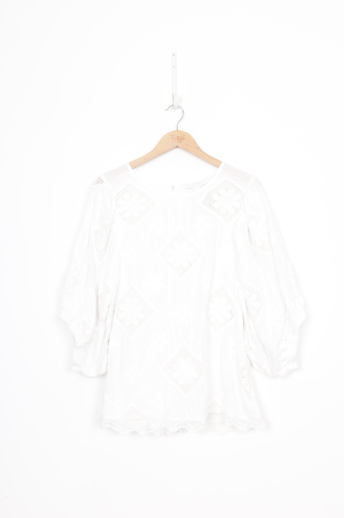 Trelise Cooper Womens White Blouse Size L