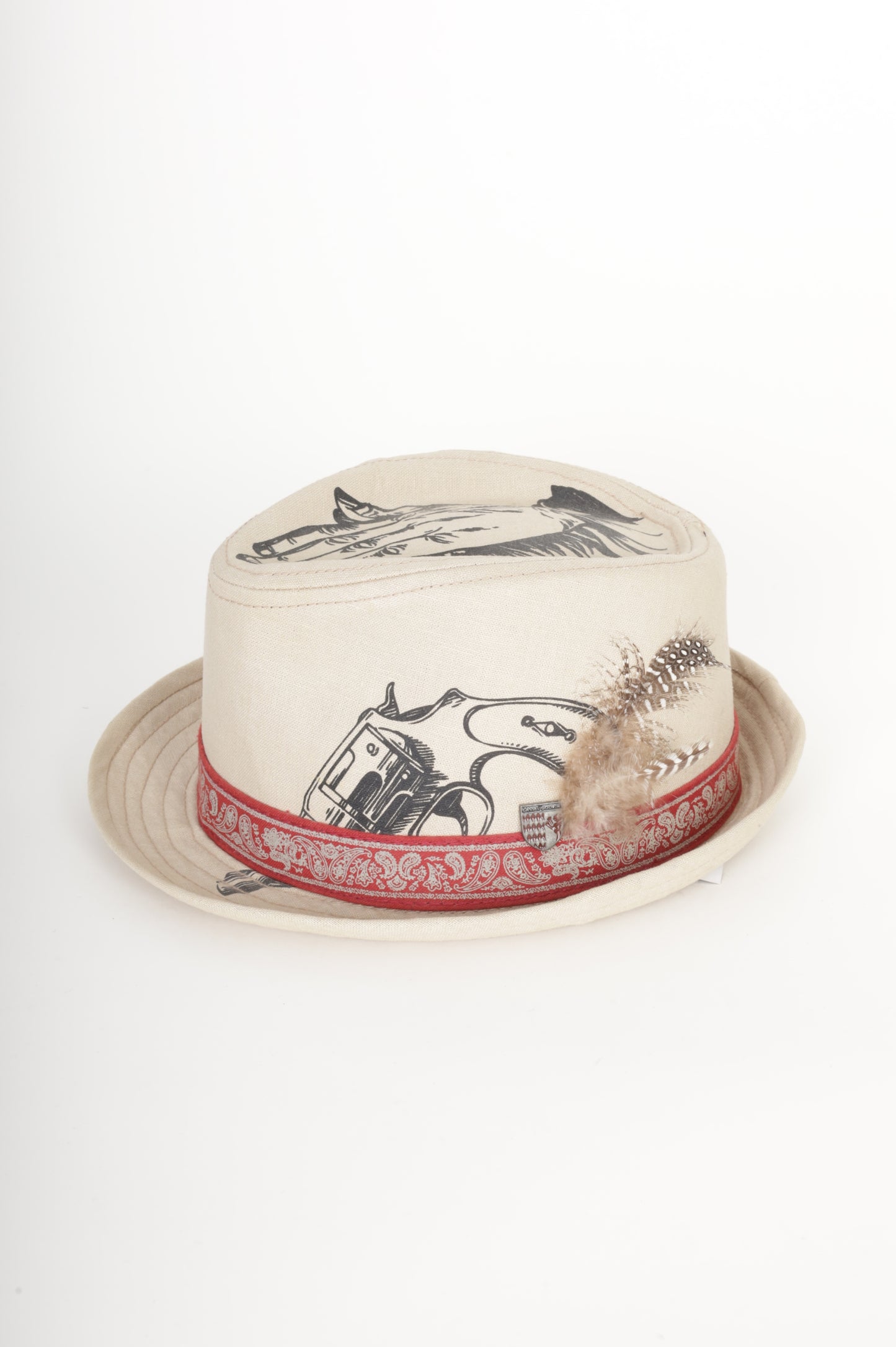 The electric line by Cassel Goorin Mens Beige Hat Size M