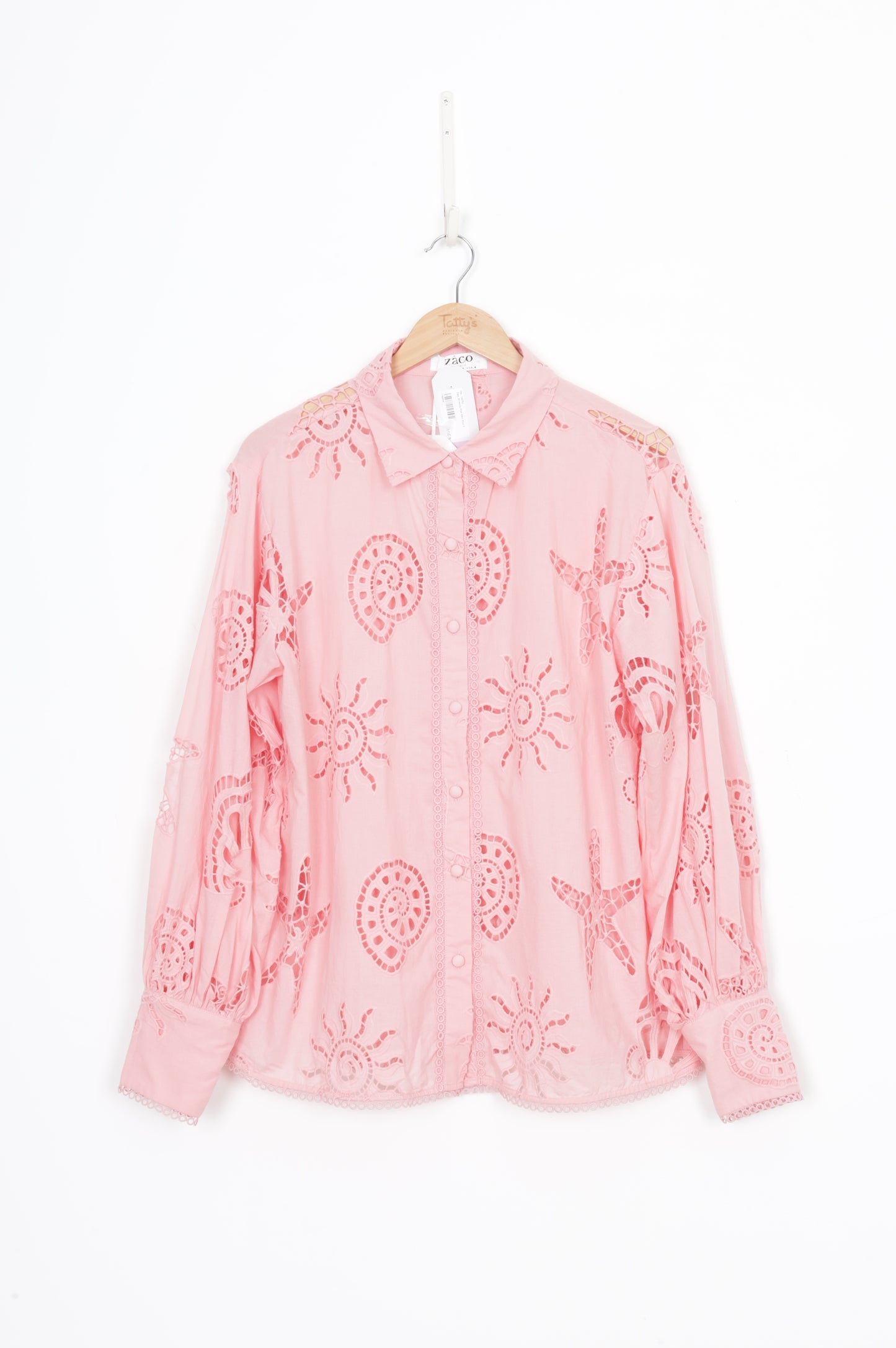 Zaco Womens Pink Shirt Size S