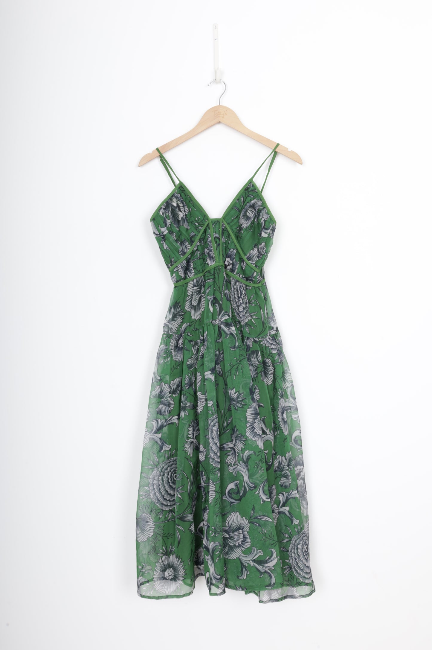 by Anthropologie Womens Green Dress Size S