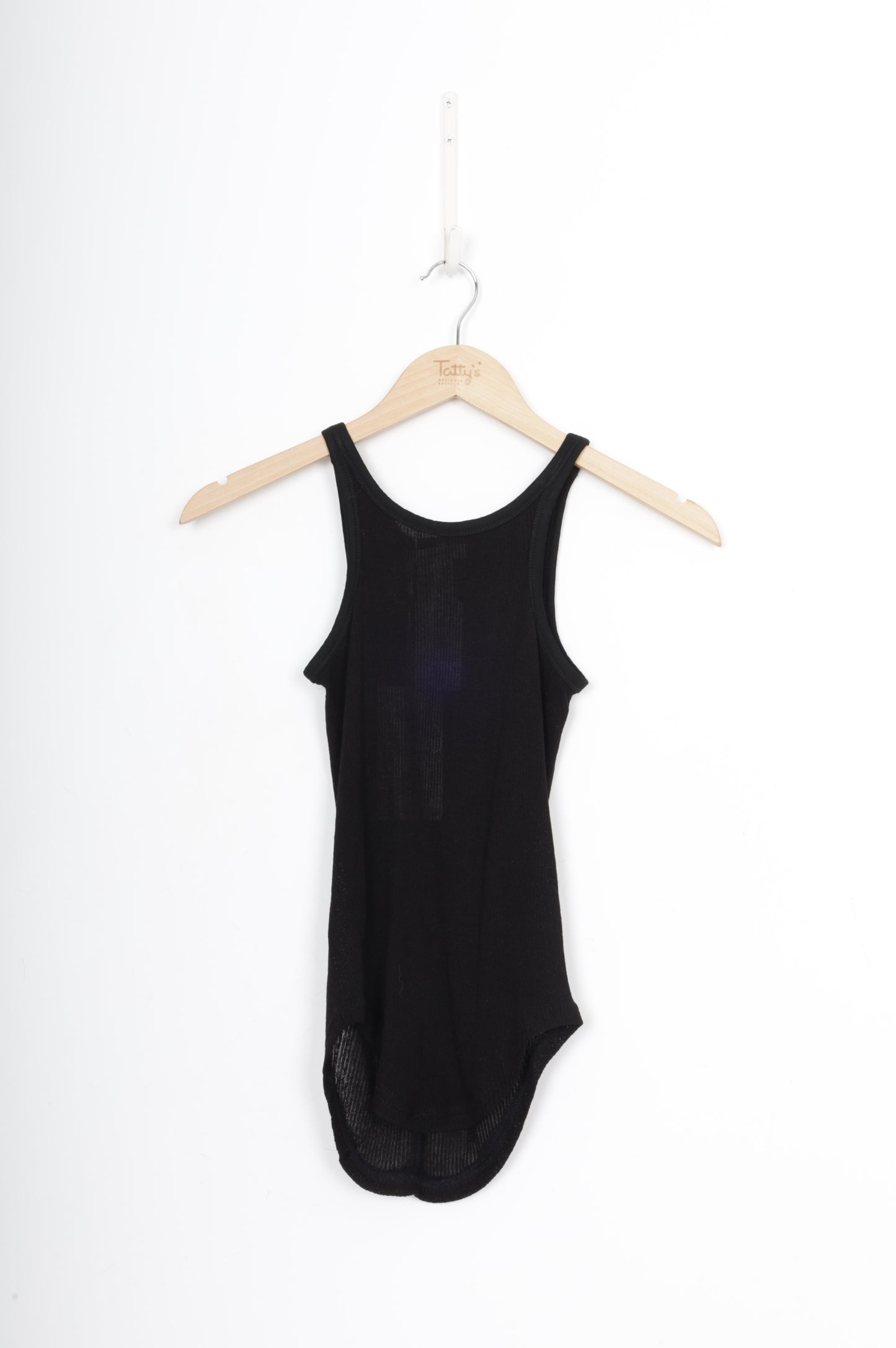 Bayse Sheer Womens Black Singlet Size XS