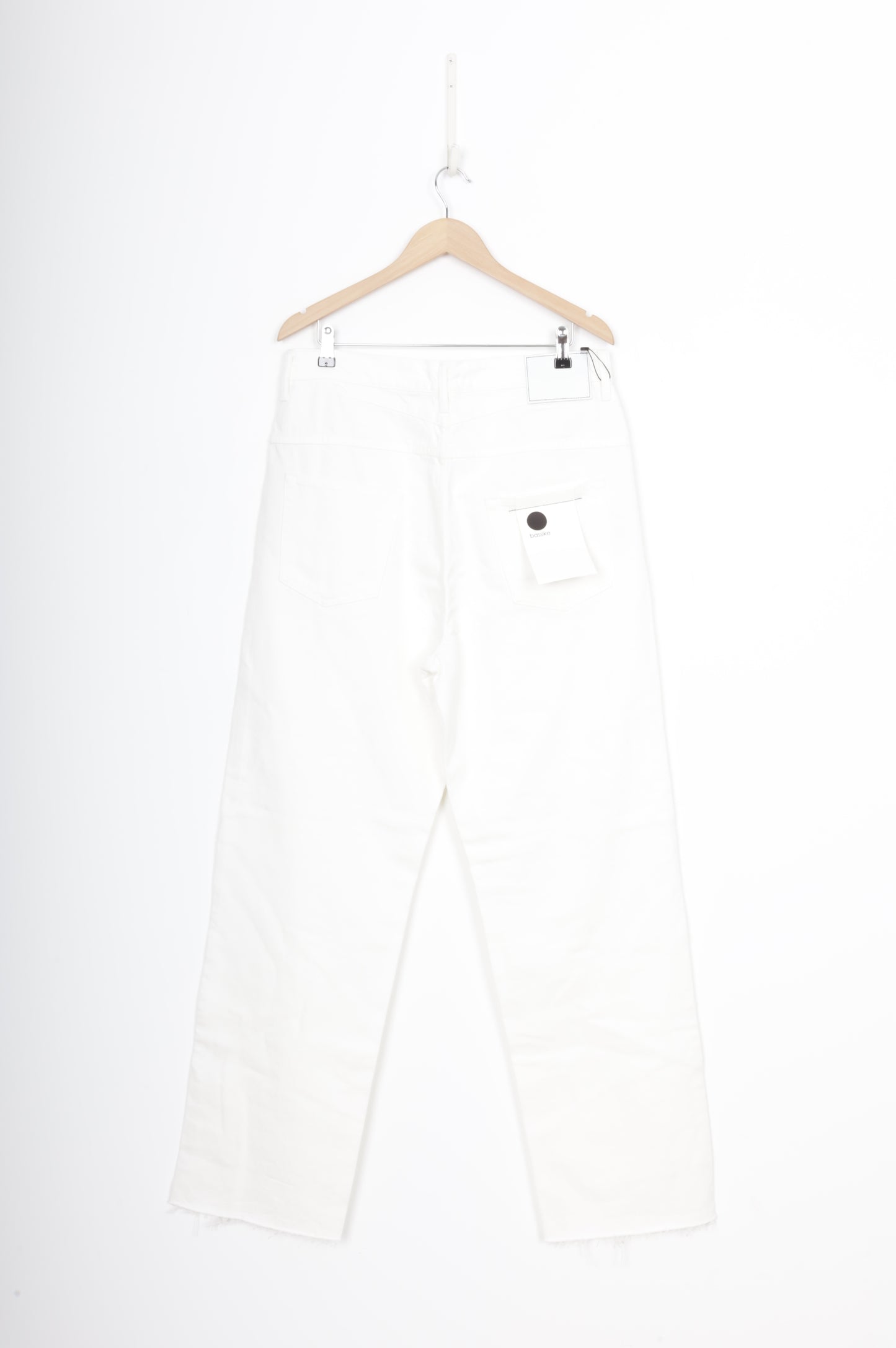 Bassike Womens White Jeans Size W 32