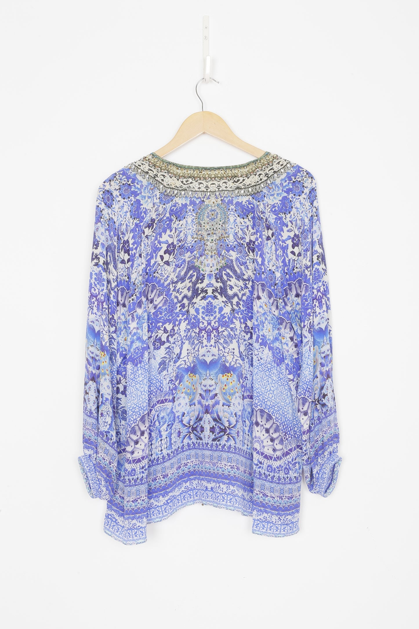 Camila Womens Blue Top Size XL