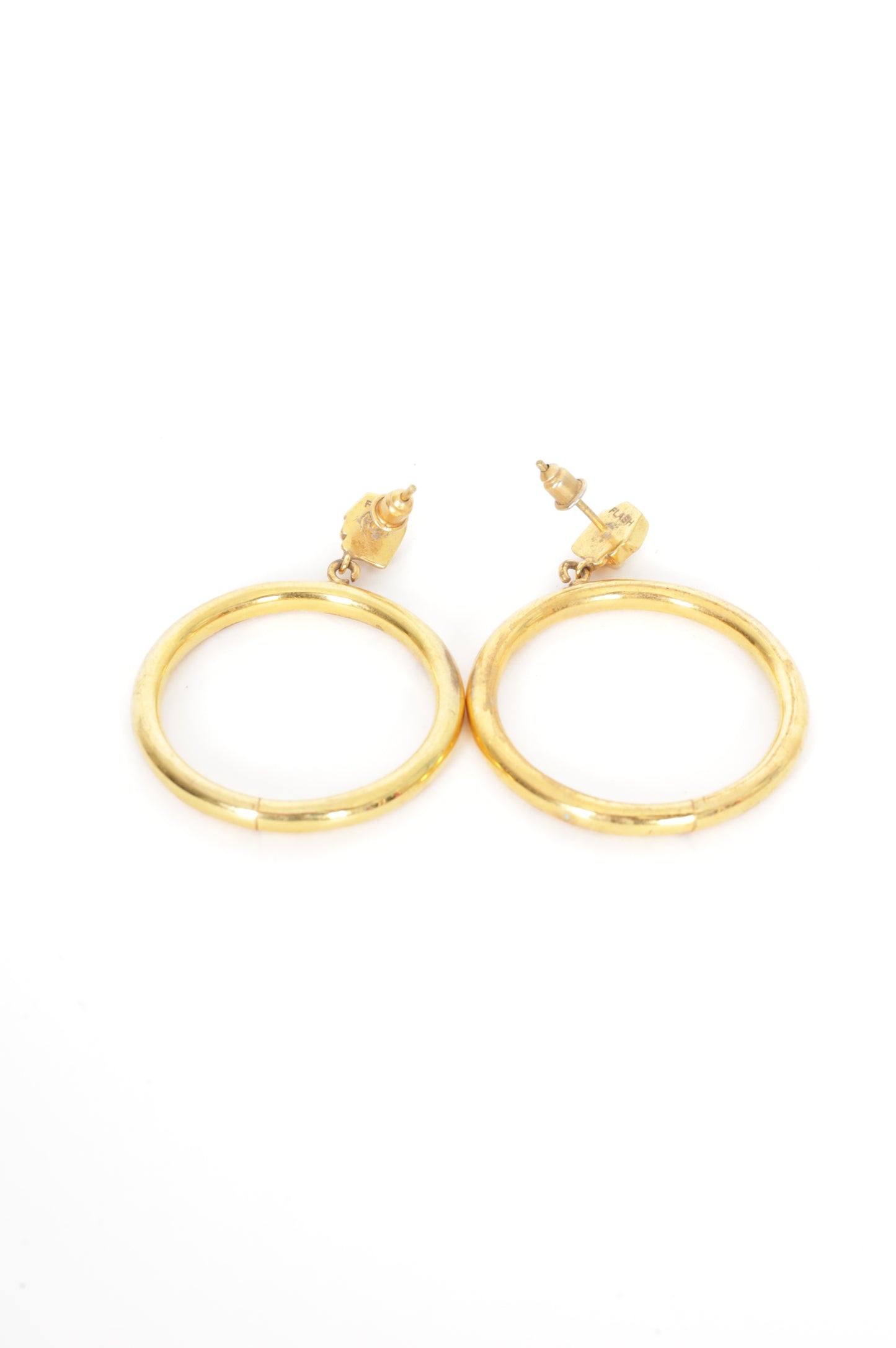 Flash Womens Gold Earrings Size O/S