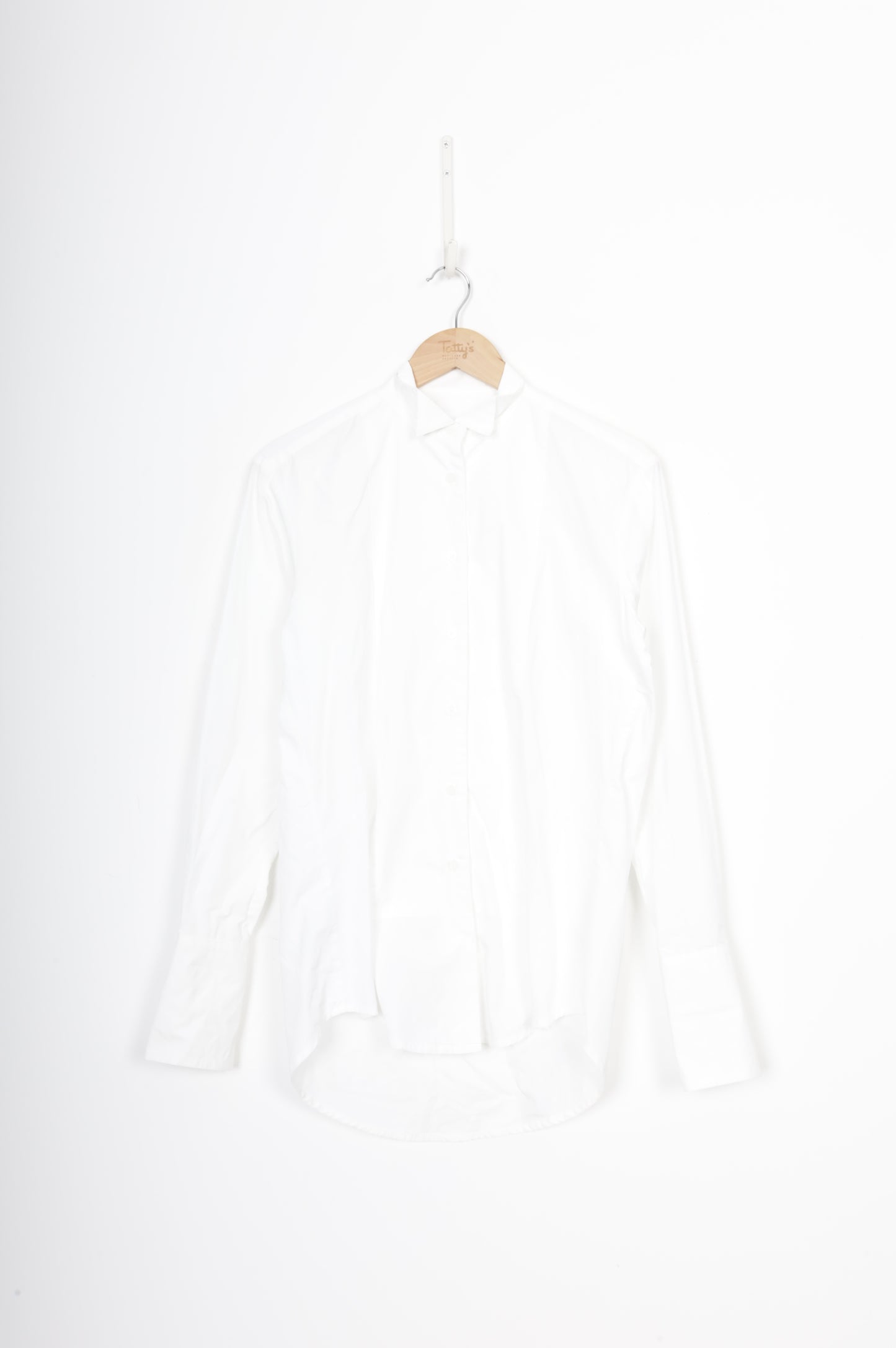 Paris Georgia Womens White Shirt Size XS