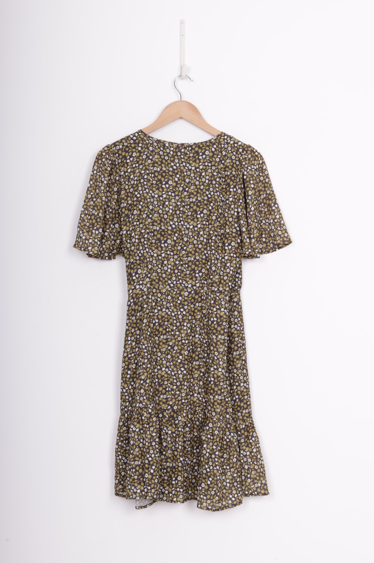 Leila + Luc Womens Khaki Dress Size 14
