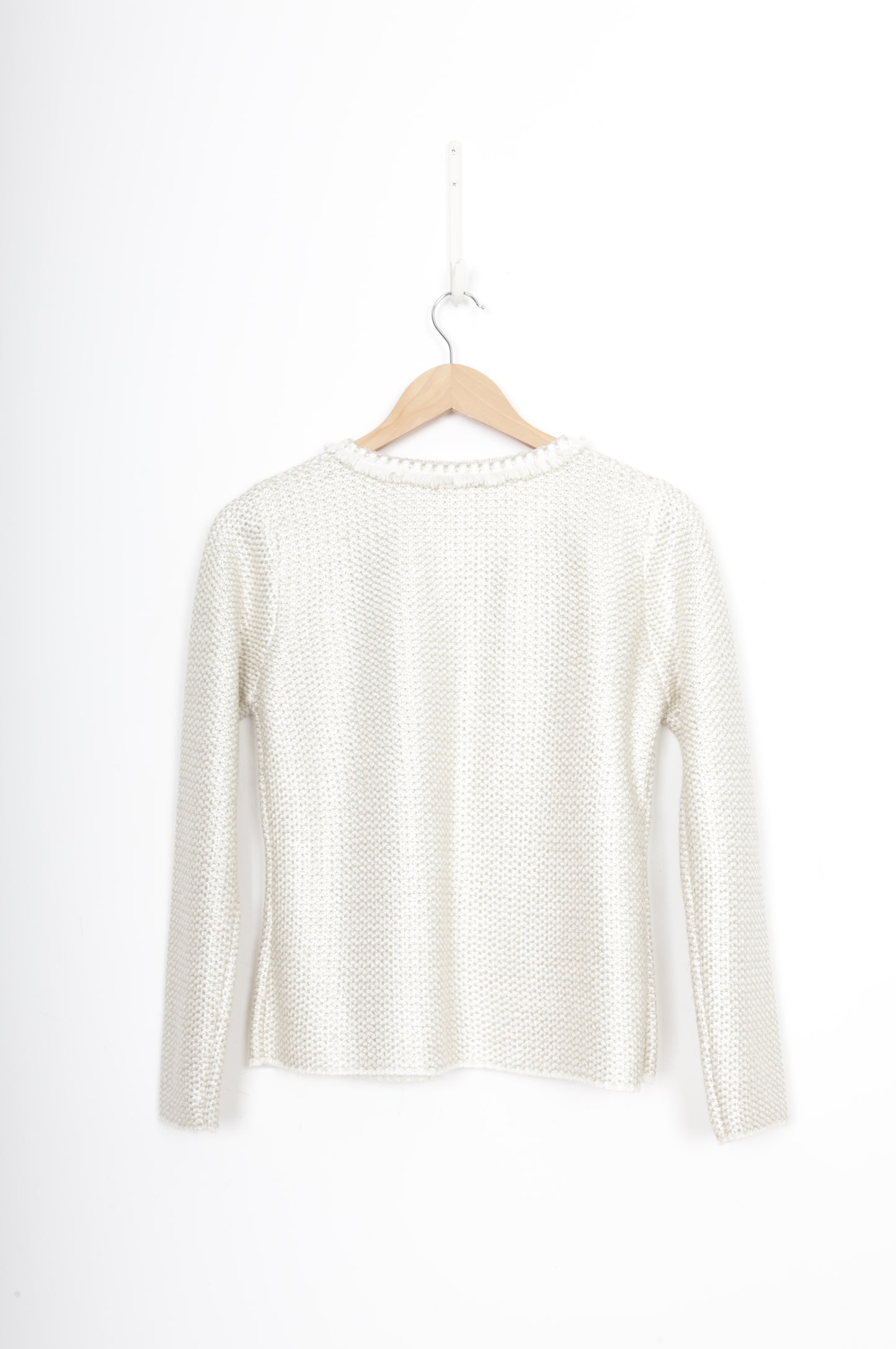 Massimo Dutti Womens Cream Cardigan Size M