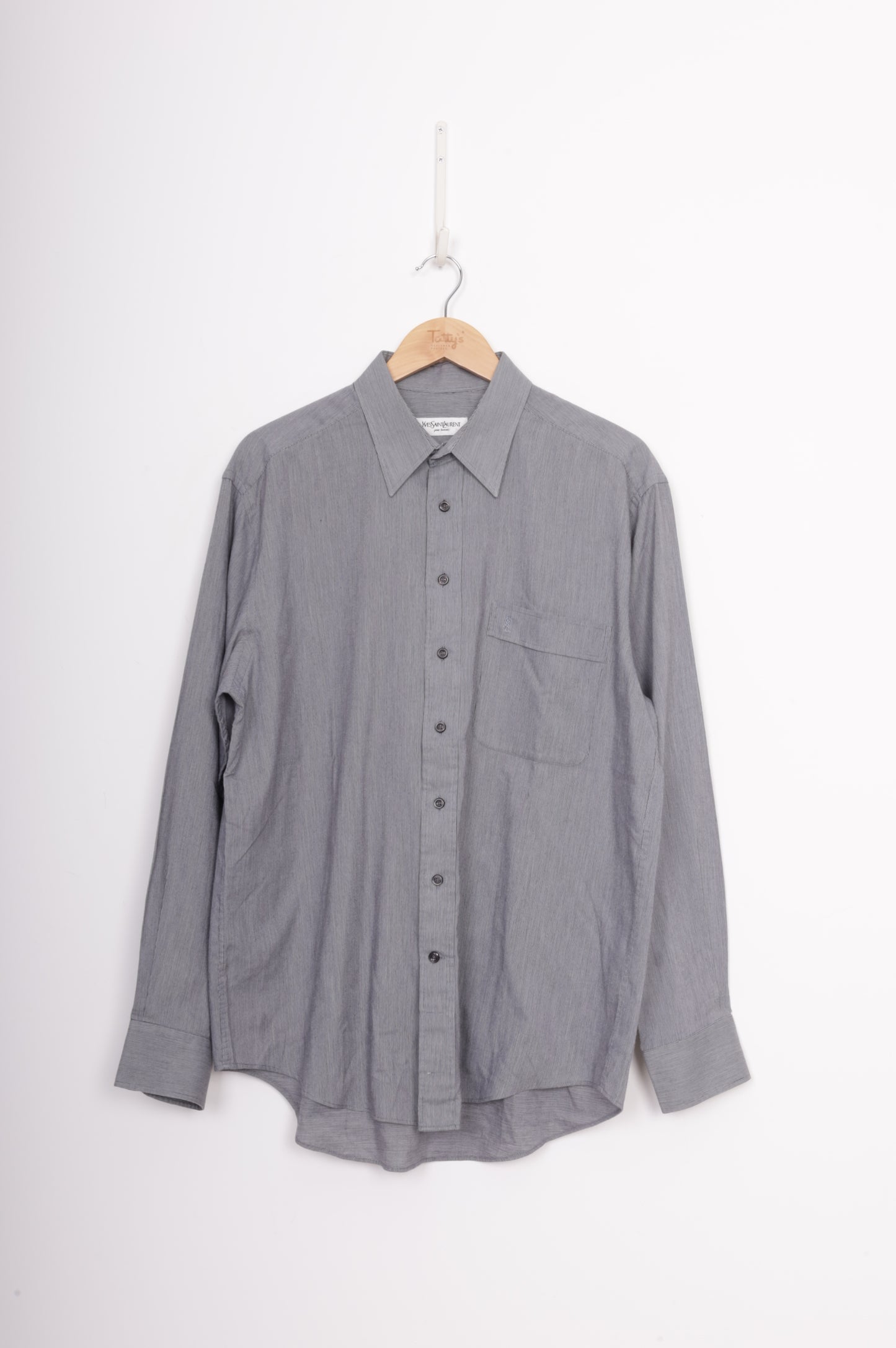 Yves Saint Laurent Mens Grey Shirt Size 42