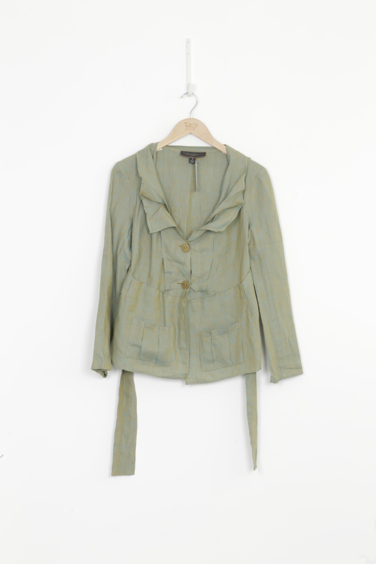 Jane Daniels Womens Green Jacket Size 10