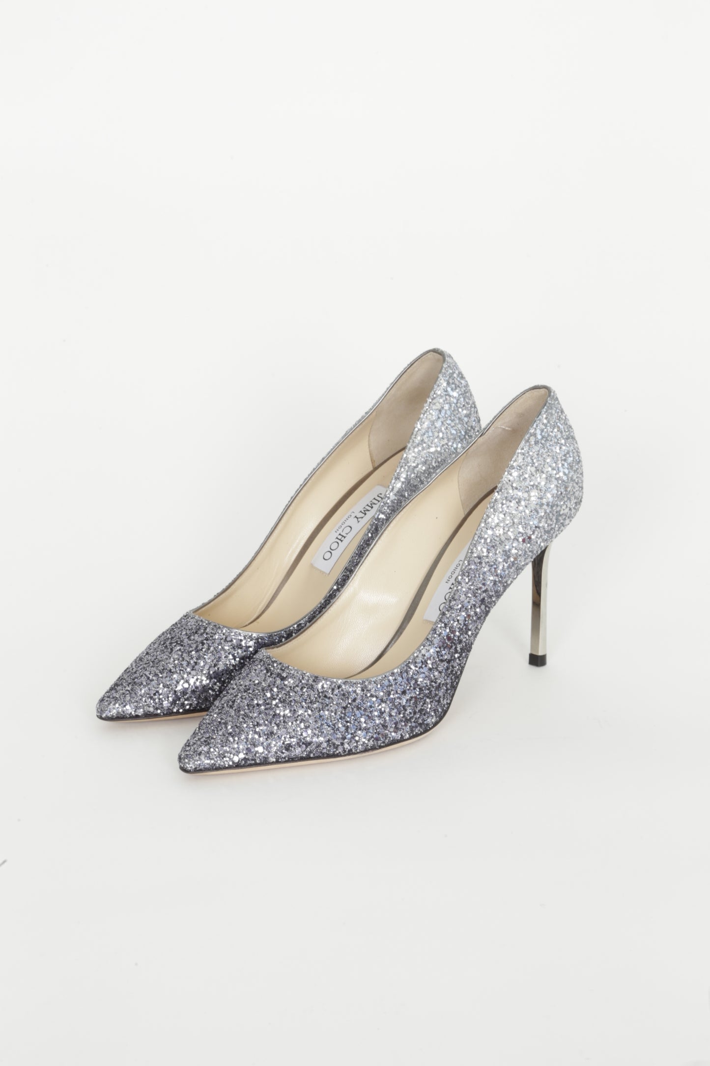 Jimmy Choo Womens Metallic Heels Size EU 39