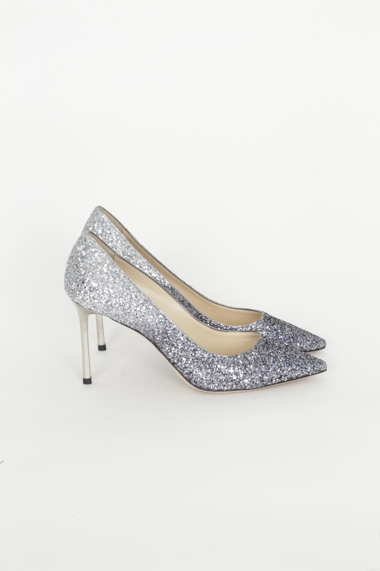 Jimmy Choo Womens Metallic Heels Size EU 39