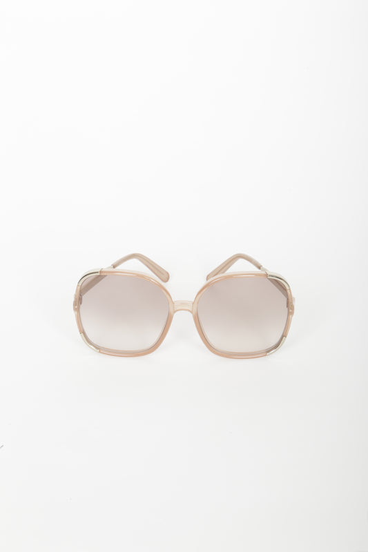 Chloe Womens Beige Sunglasses Size O/S