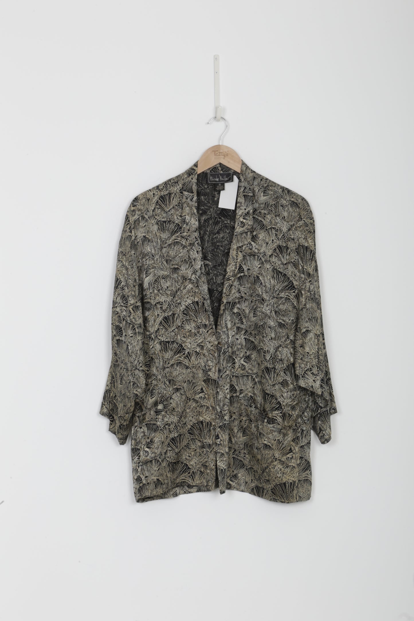 Nicole Miller Womens Gold Jacket Size 8