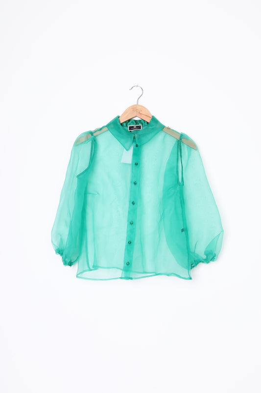 Elisabetta Franchi Womens Green Shirt Size 40
